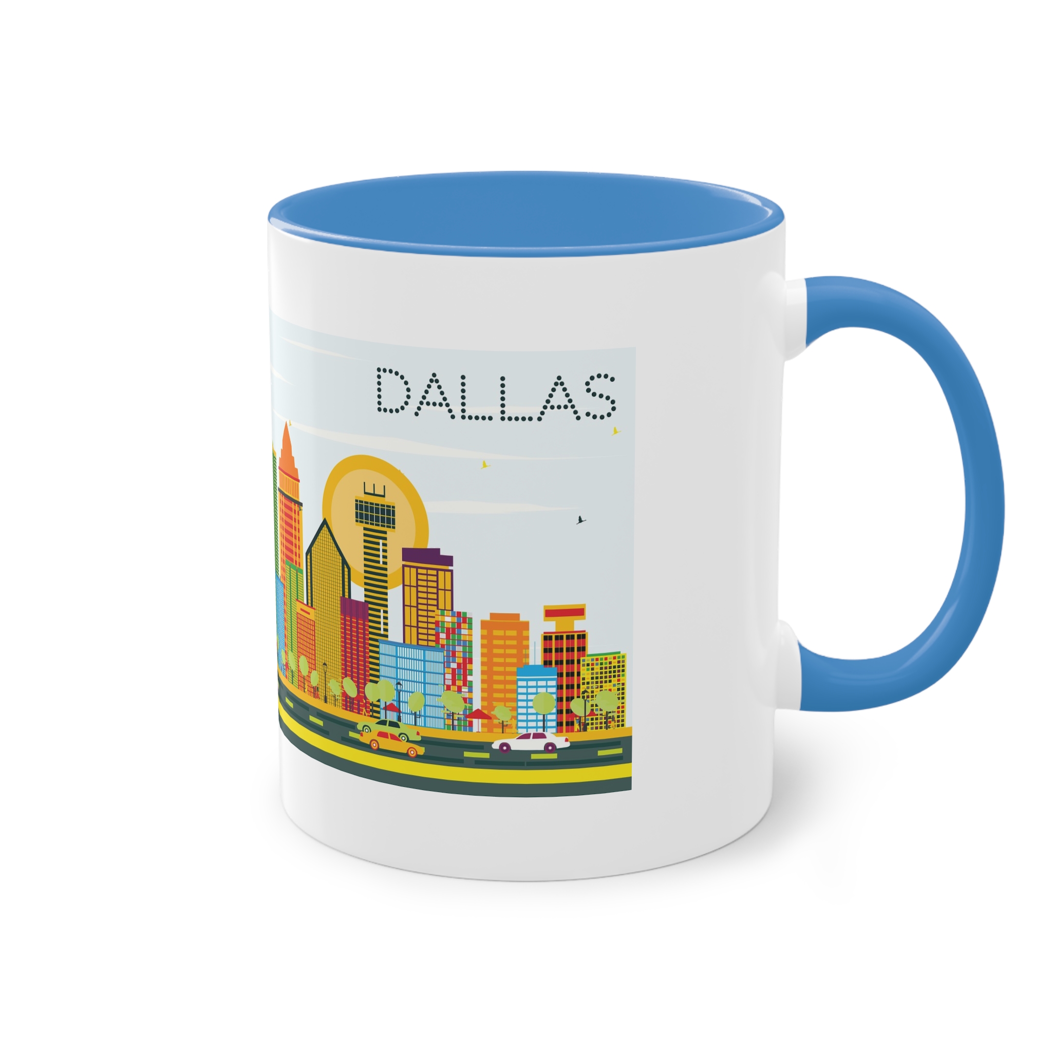 Dallas Color Two Tone Coffee Mug 11oz - Image 36
