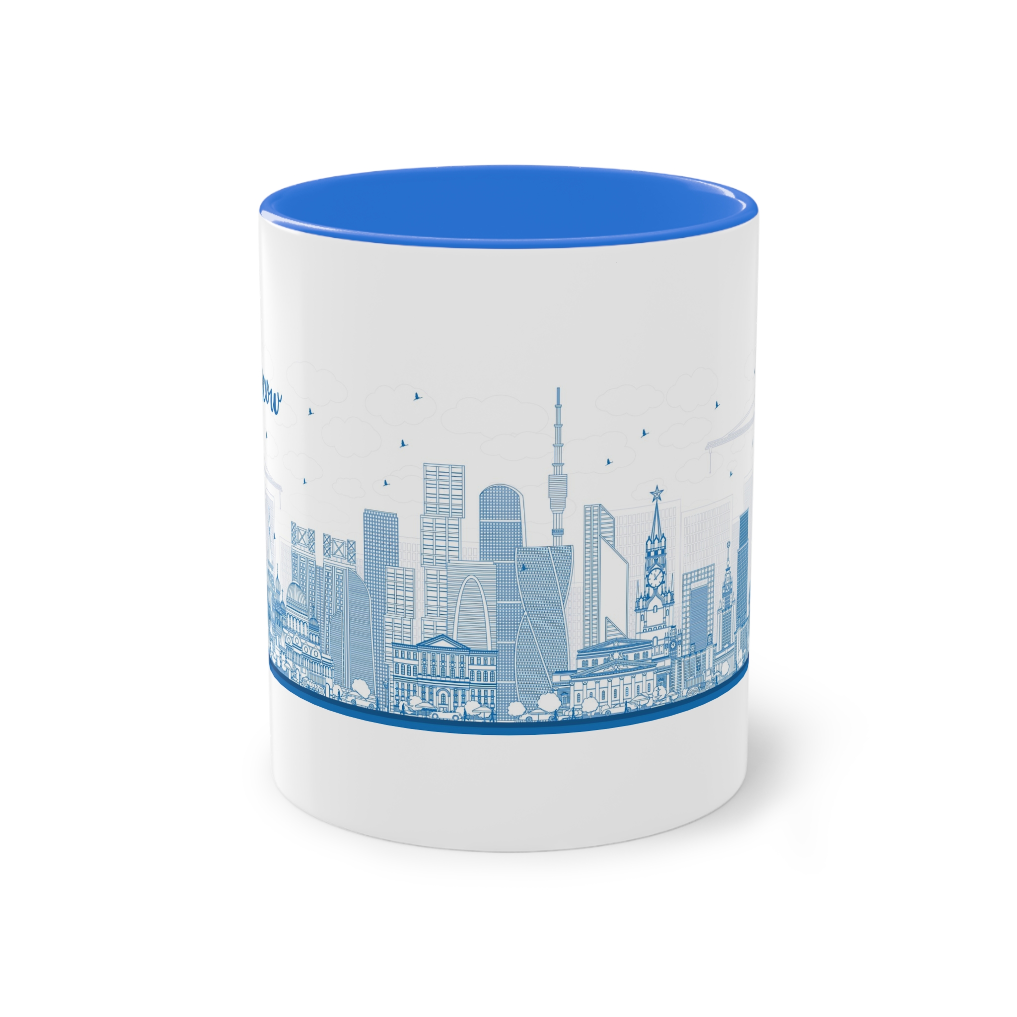 Moscow New Outline Two Tone Coffee Mug 11oz - Image 37