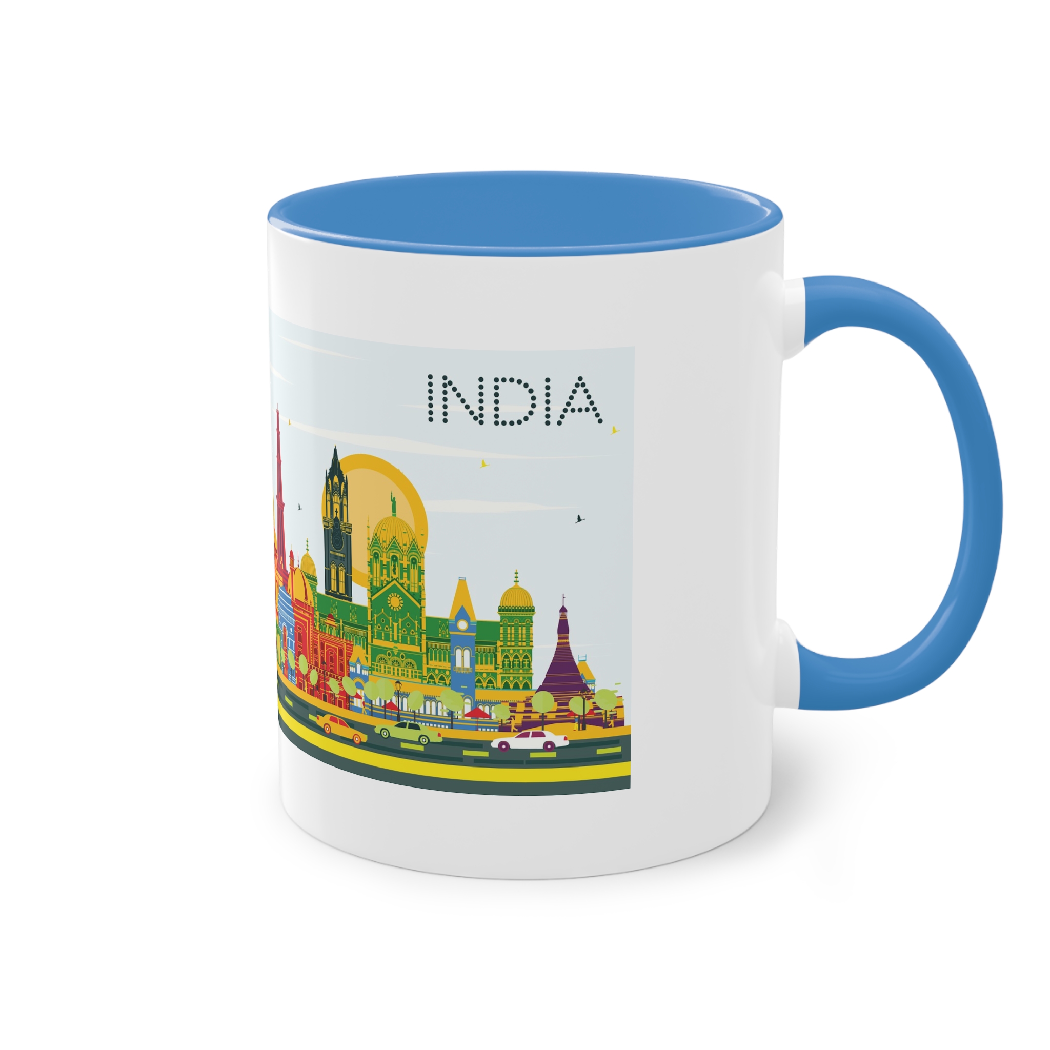 India Color Two Tone Coffee Mug 11oz - Image 36