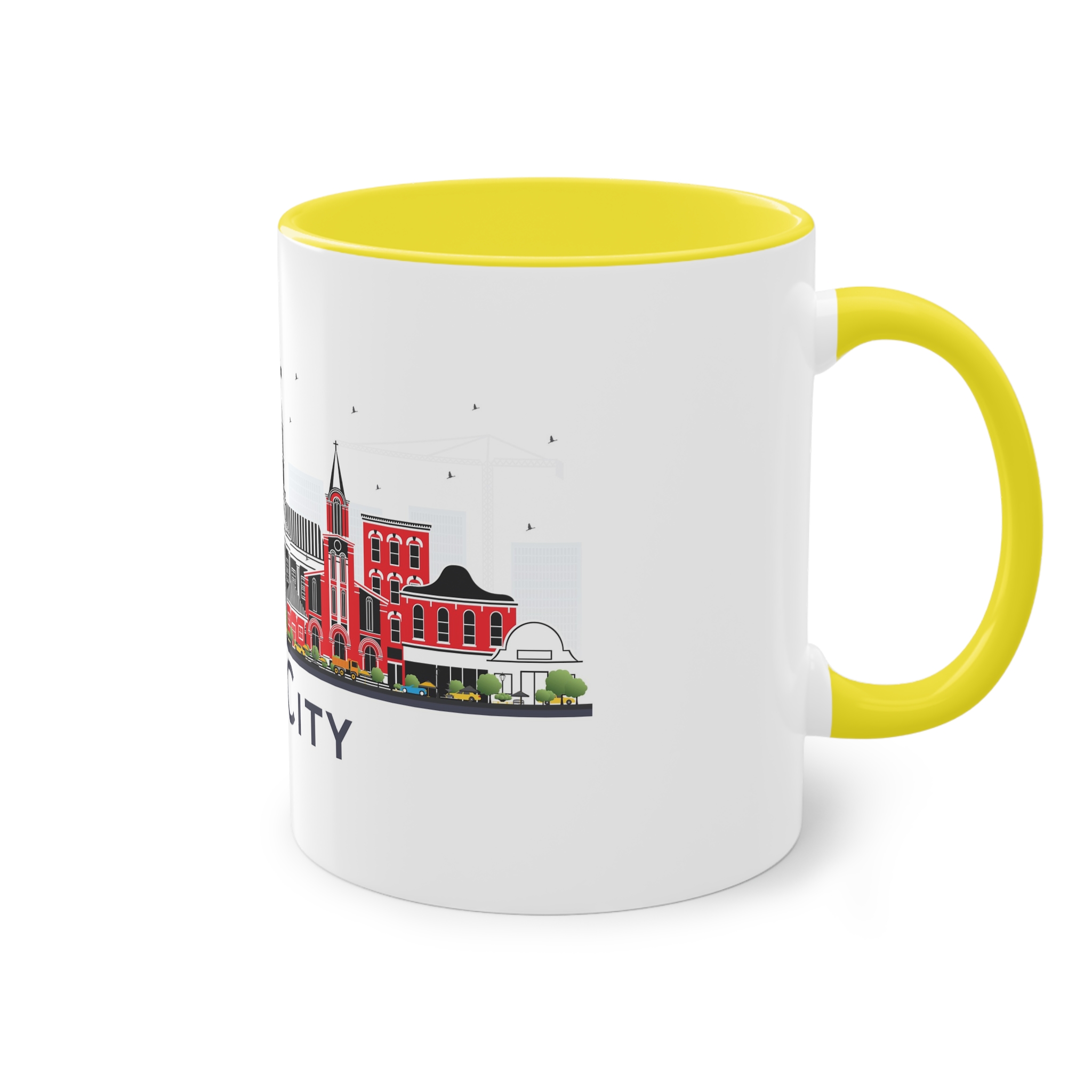 Iowa City Isolated Two Tone Coffee Mug 11oz - Image 24