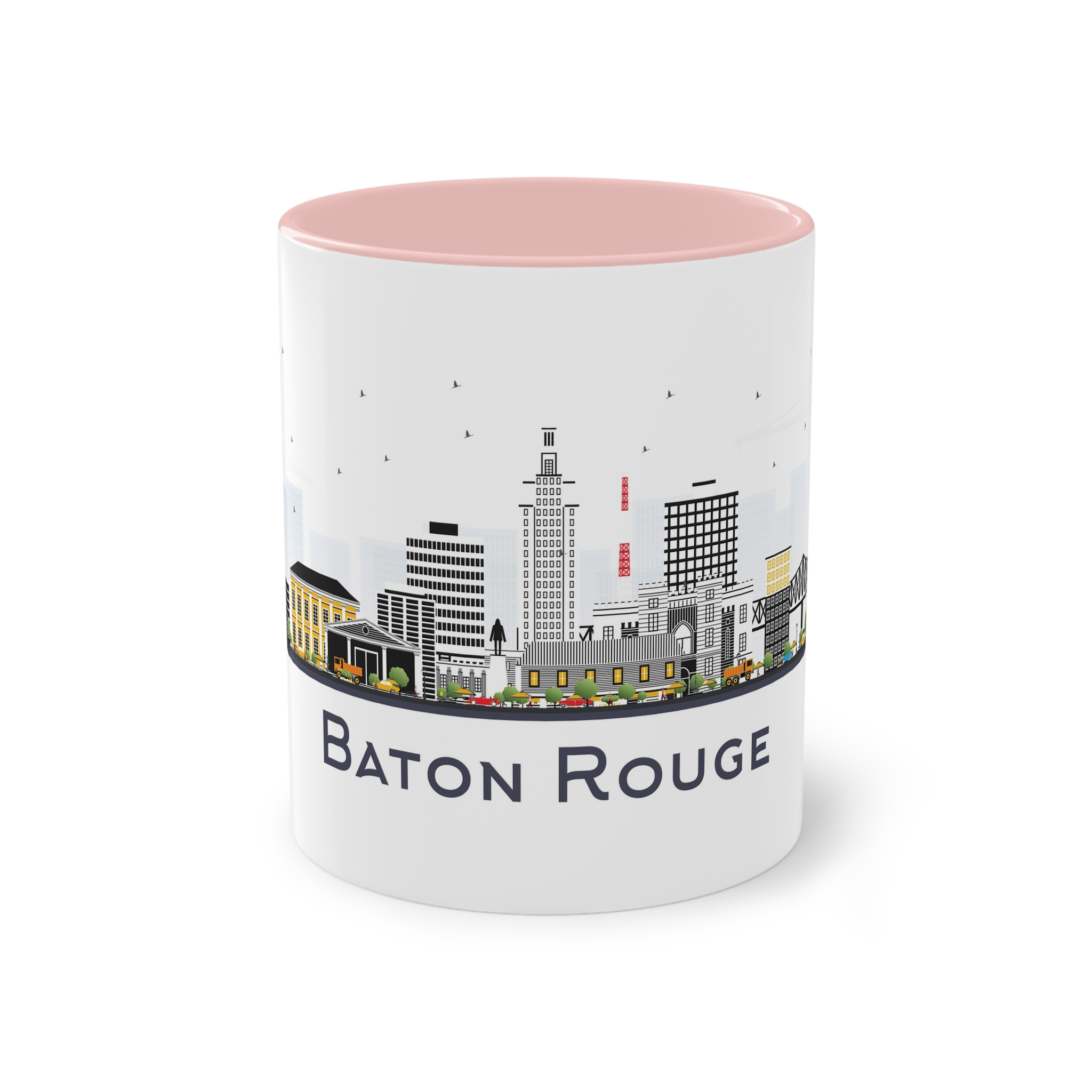 Baton Rouge Isolated Two Tone Coffee Mug 11oz - Image 45