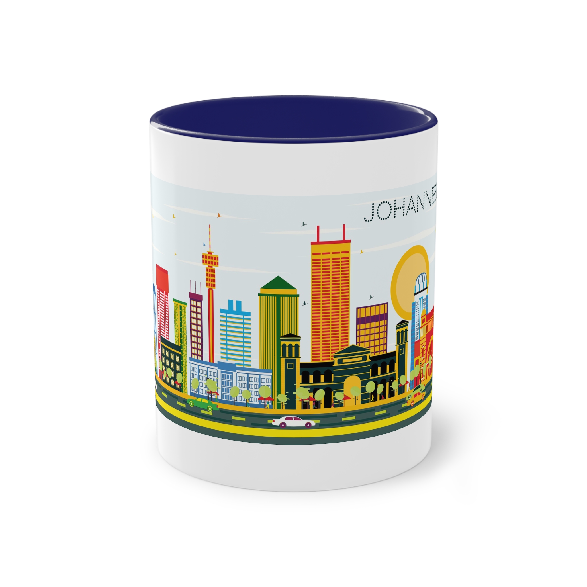 Johannesburg Color Two Tone Coffee Mug 11oz - Image 41