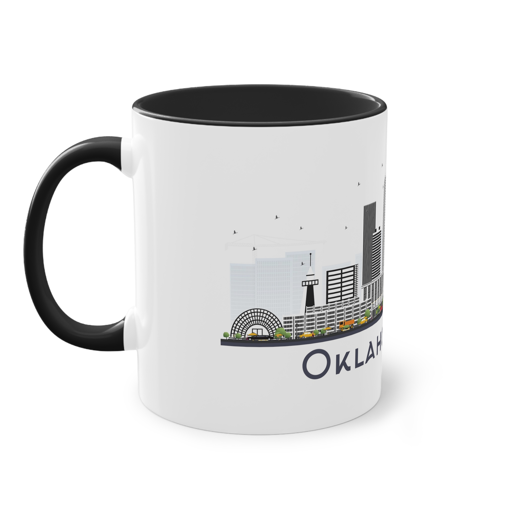 Oklahoma City Isolated Two Tone Coffee Mug 11oz - Image 11