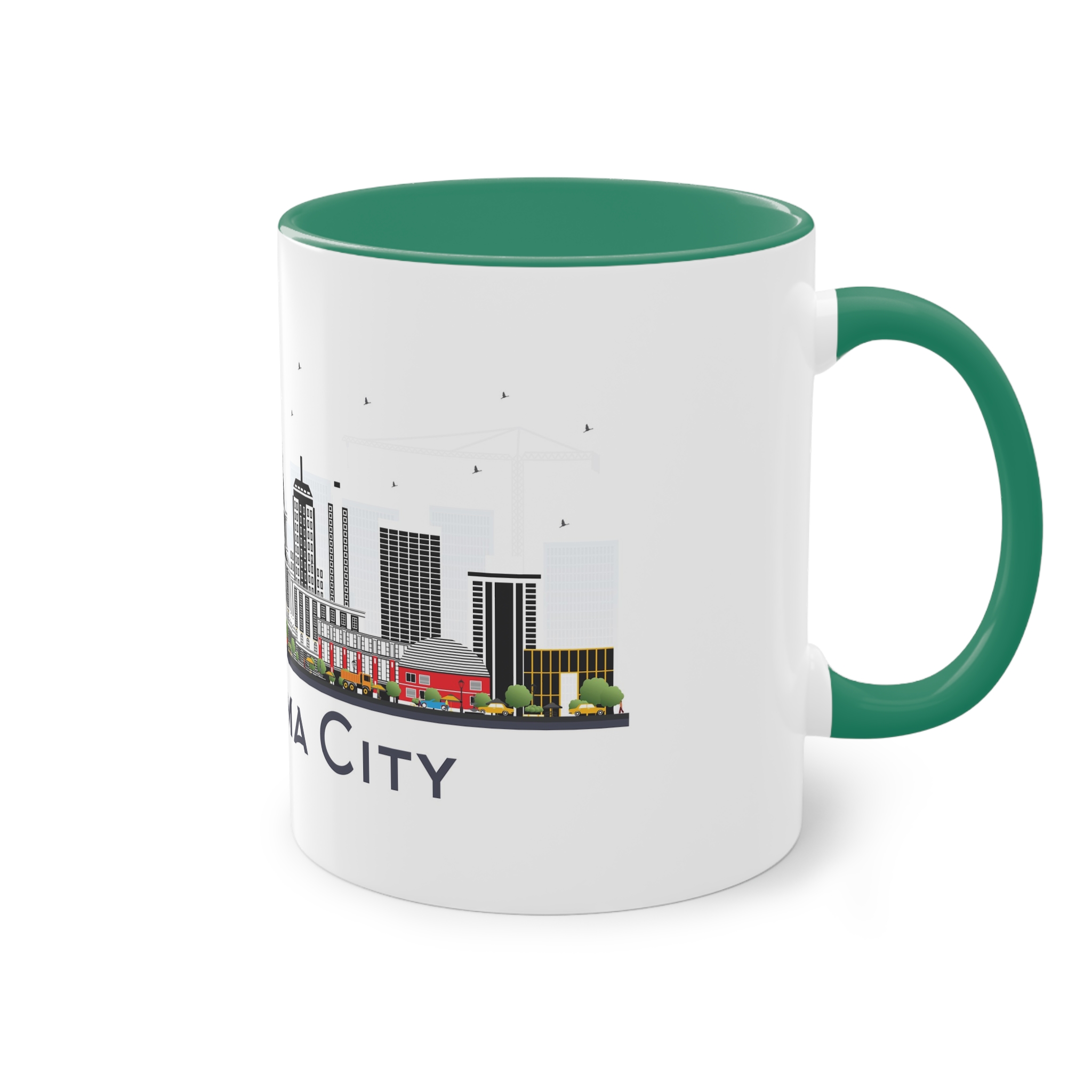 Oklahoma City Isolated Two Tone Coffee Mug 11oz - Image 32