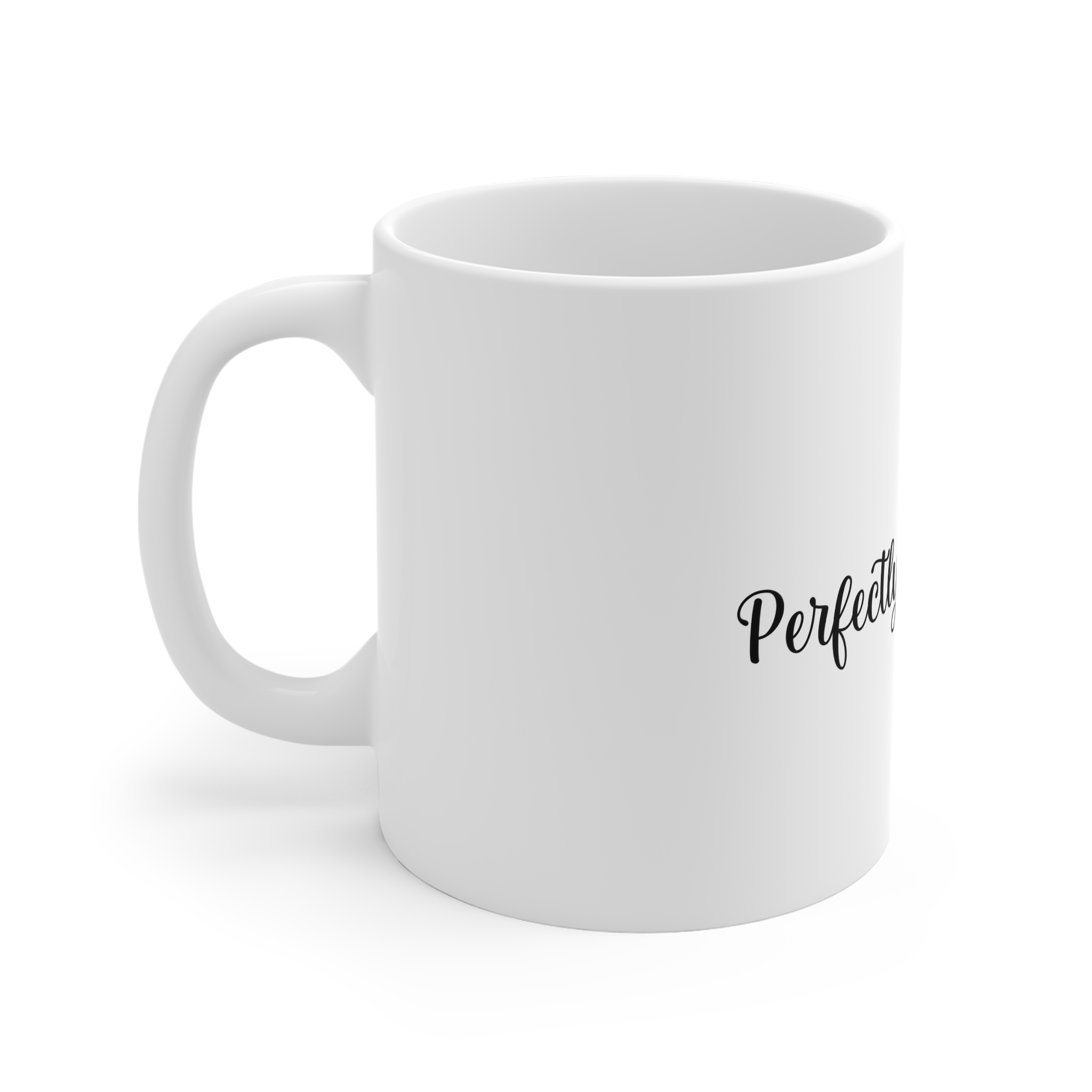 Perfectly Imperfect Heart Typography 11oz White Mug - Image 2