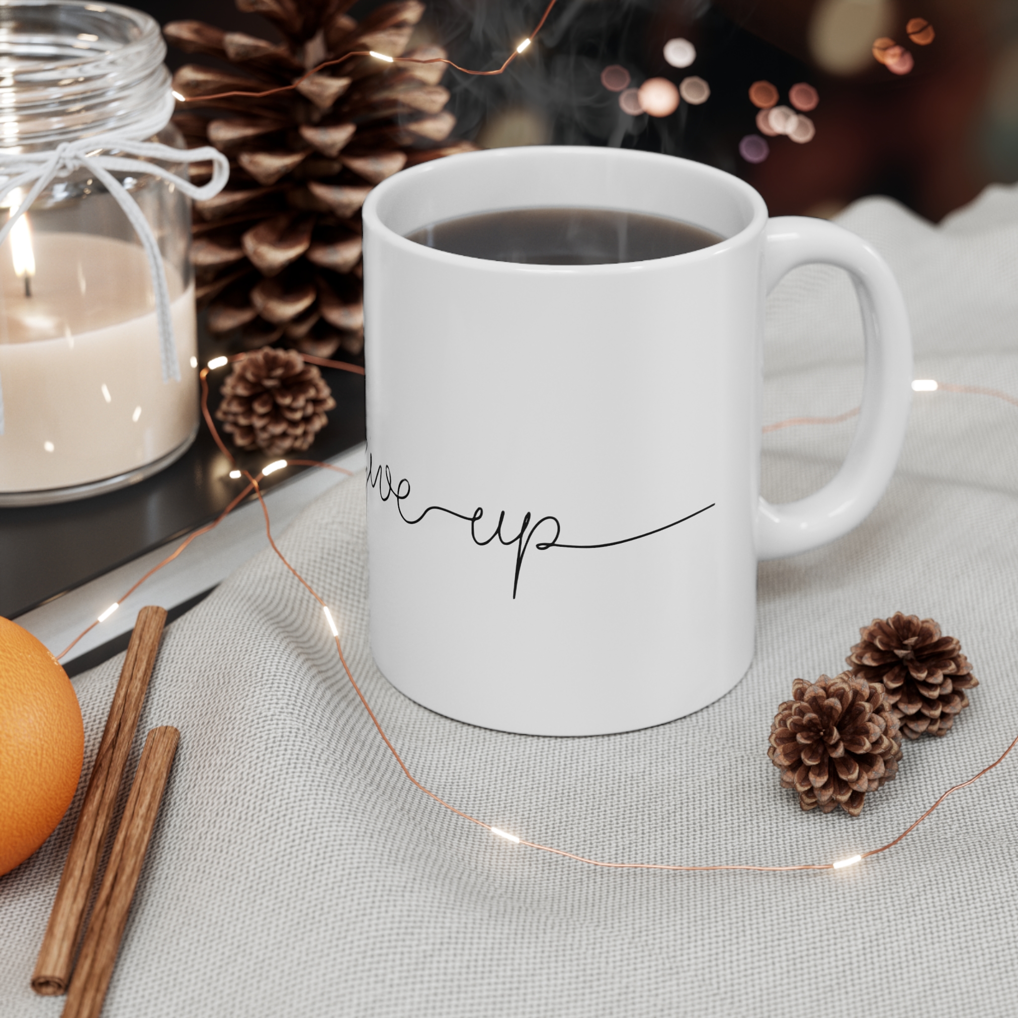 Never Give Up Copia 2 11oz White Mug - Image 4