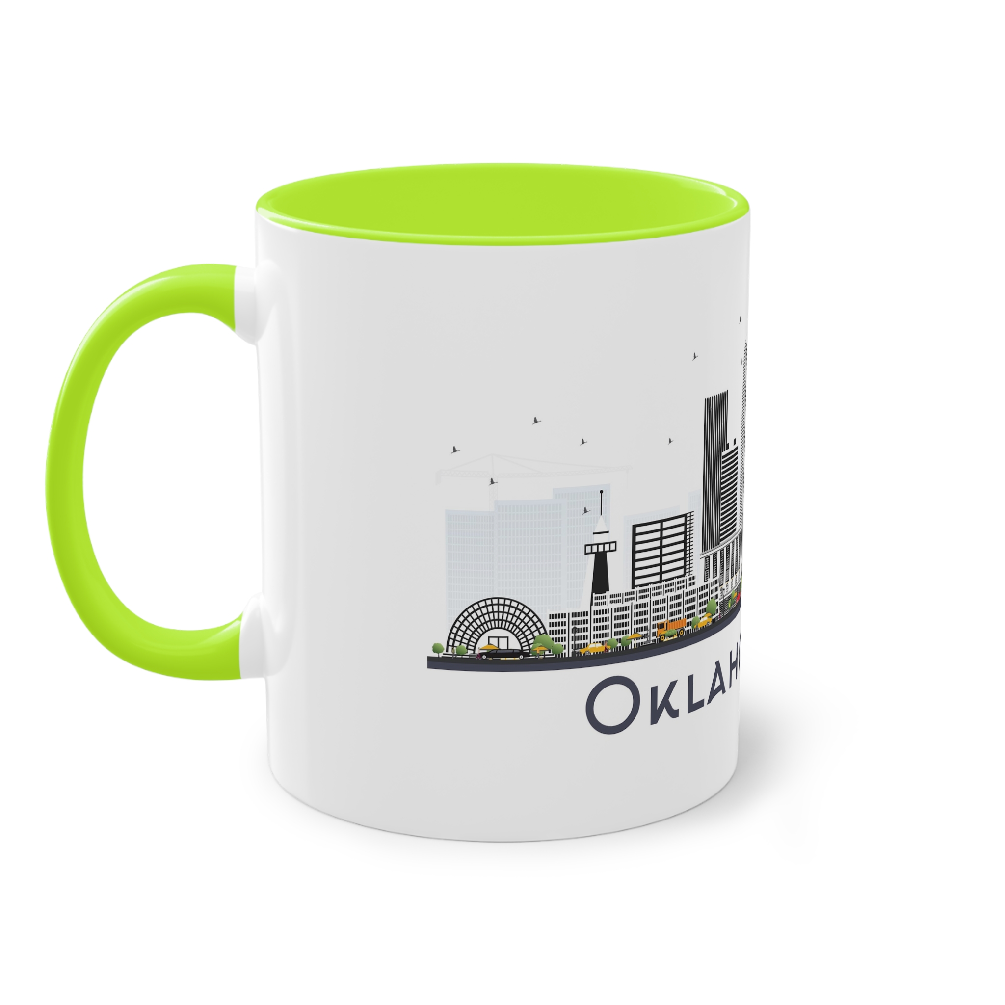 Oklahoma City Isolated Two Tone Coffee Mug 11oz - Image 27