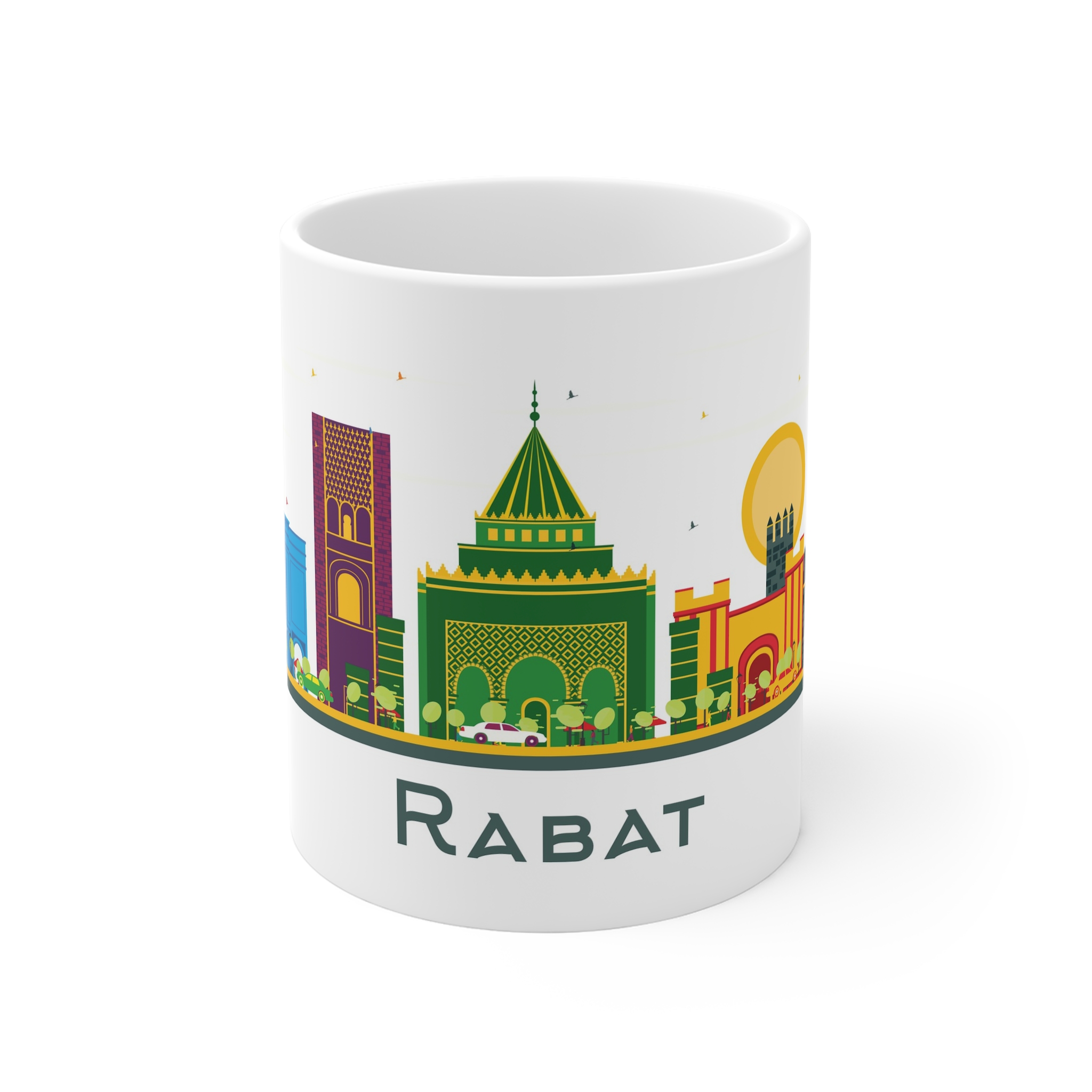 Rabat Color Isolated 11oz White Mug