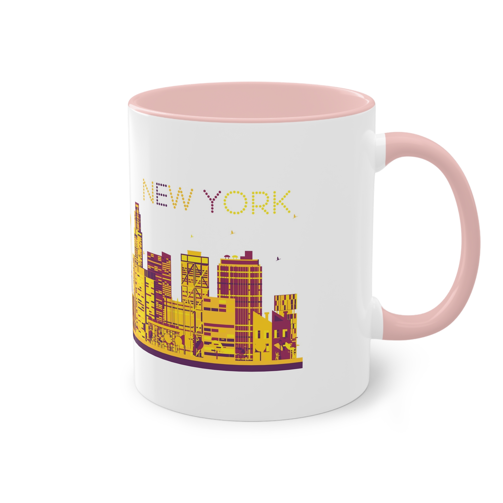New York Color Ver 1 Two Tone Coffee Mug 11oz - Image 48