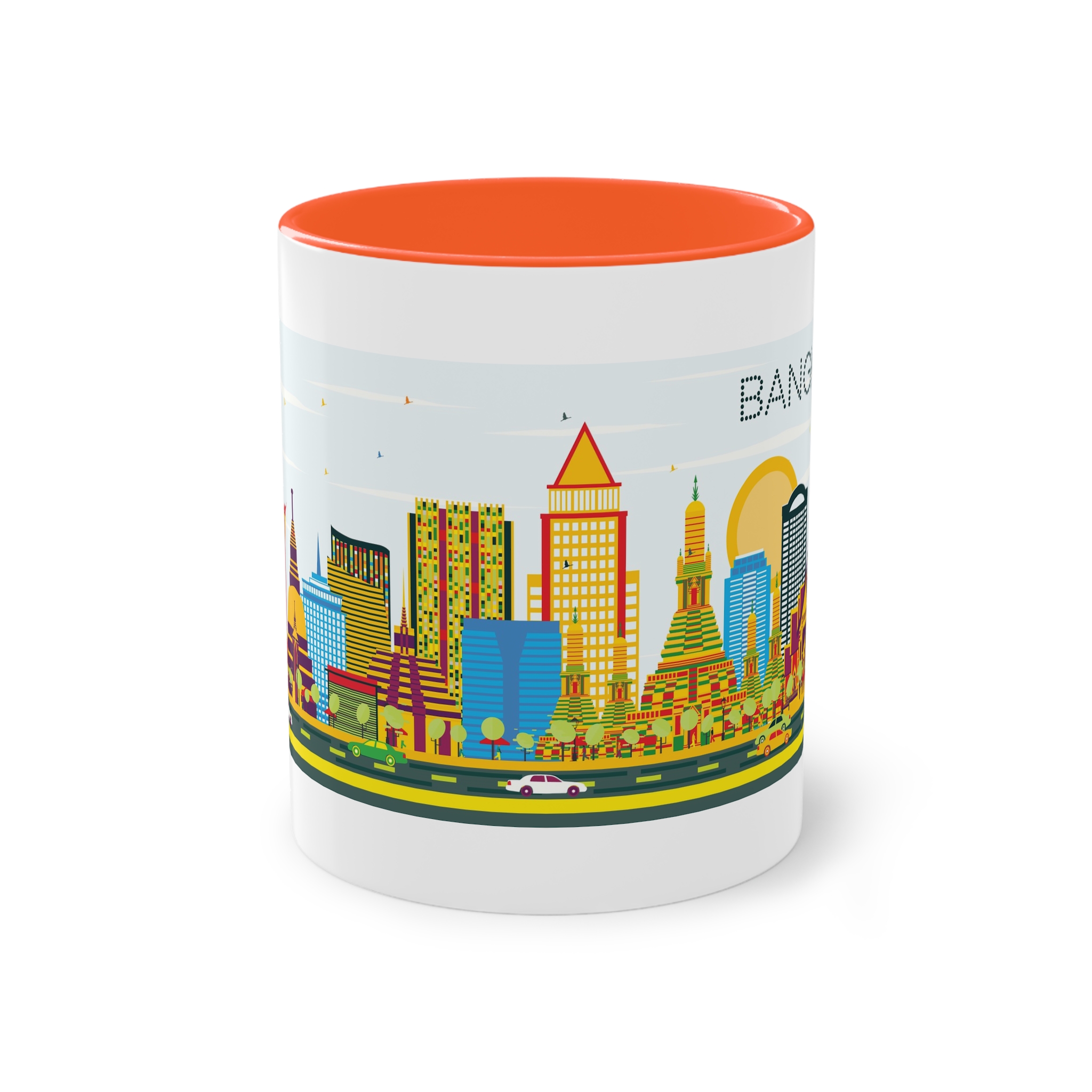 Bangkok Color Two Tone Coffee Mug 11oz - Image 13