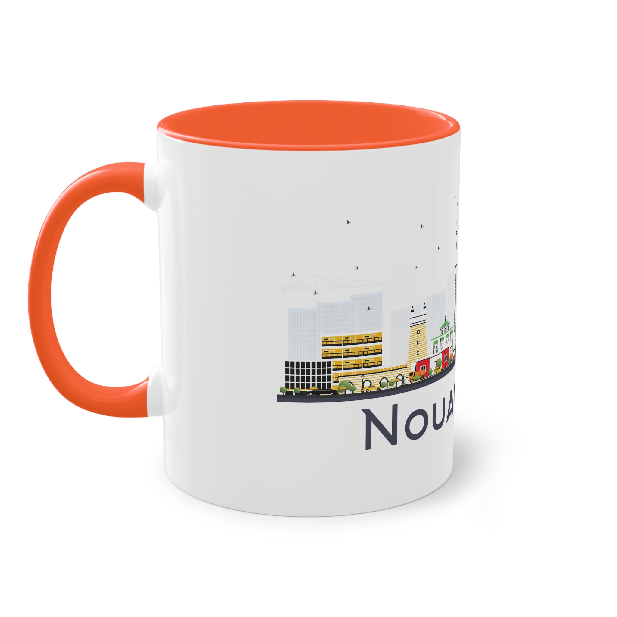 Nouakchott Isolated Two Tone Coffee Mug 11oz - Image 15