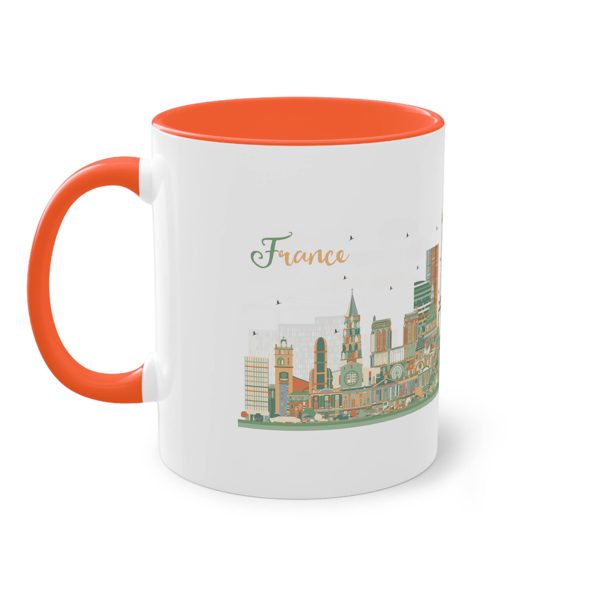 France Ver 1 Two Tone Coffee Mug 11oz - Image 15
