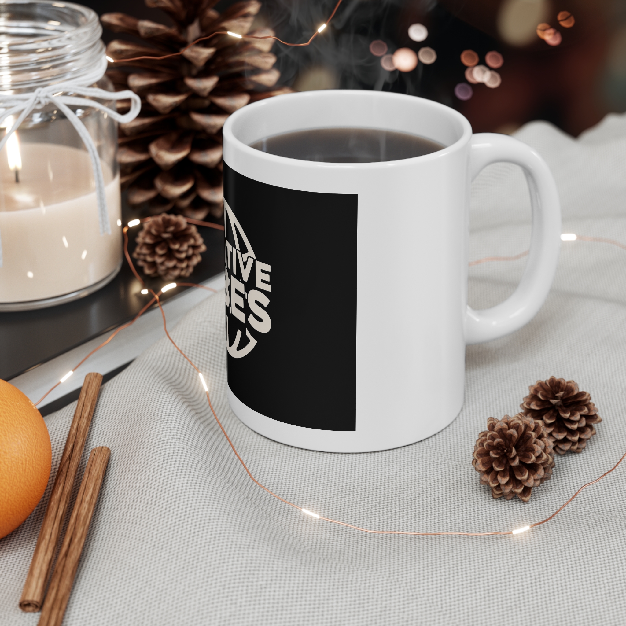 Positive Vibes Copia 11oz White Mug - Image 4