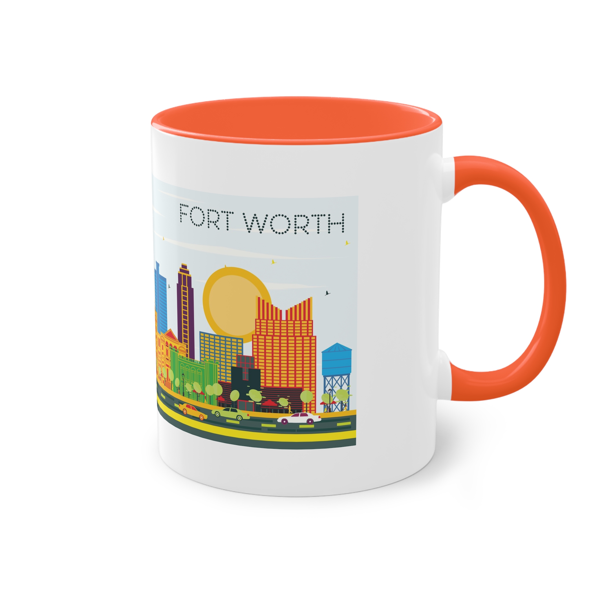 Fort Worth Color Two Tone Coffee Mug 11oz - Image 16