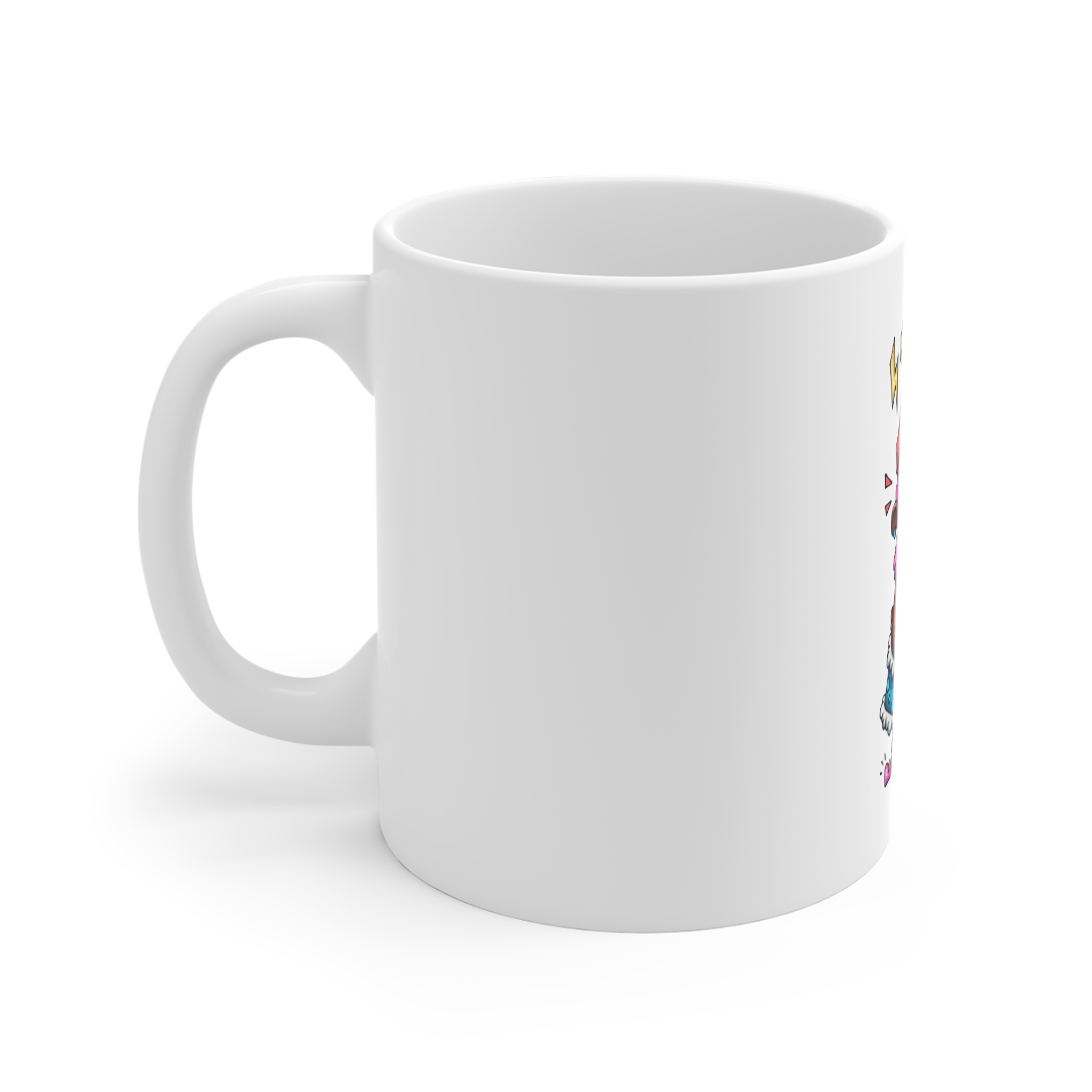 Real Ganster Cartoon Illustration Print Web 11oz White Mug - Image 2