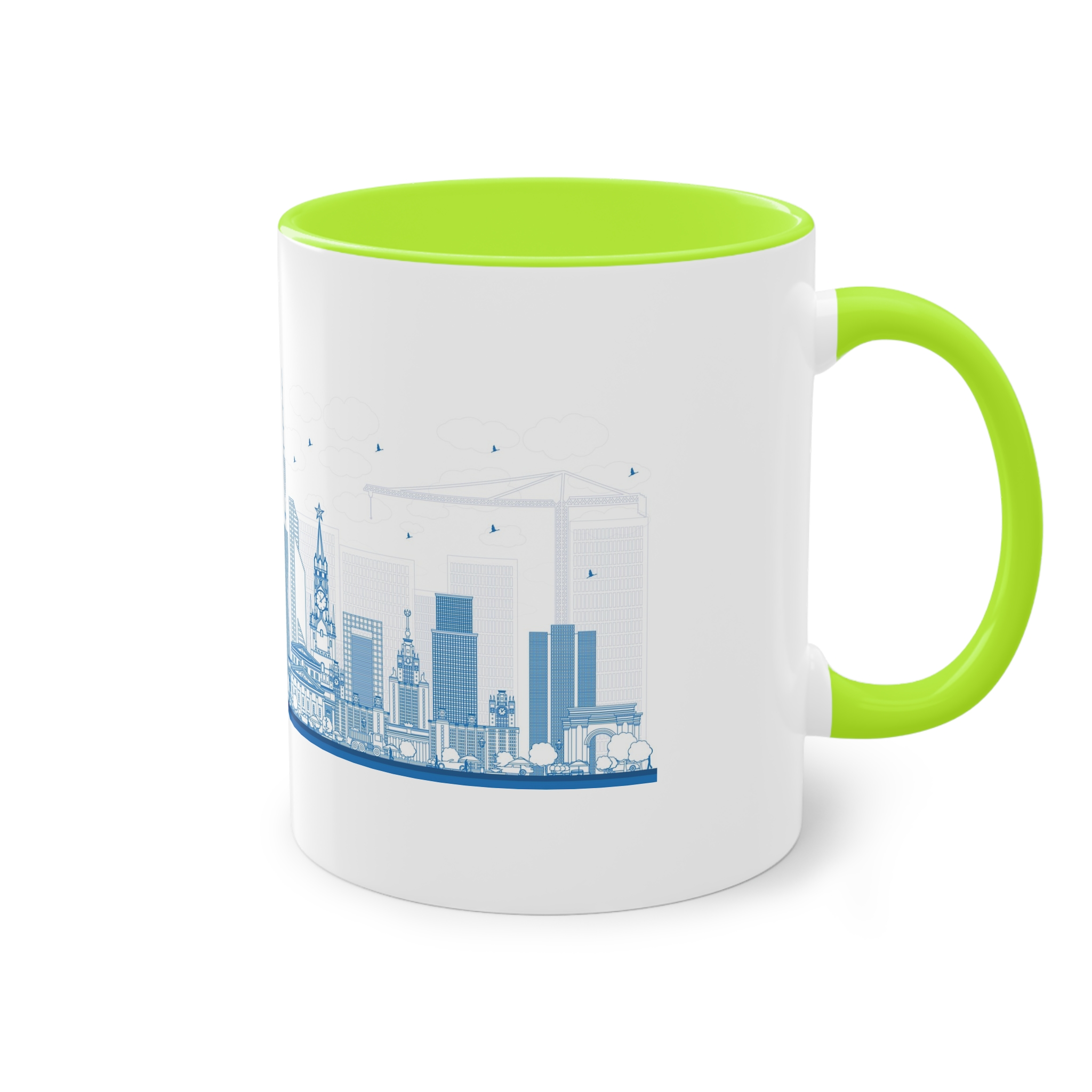 Moscow New Outline Two Tone Coffee Mug 11oz - Image 28