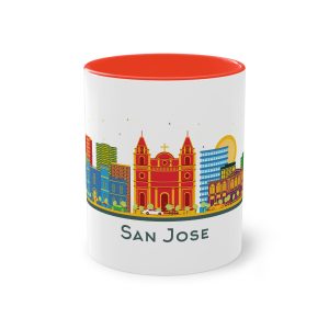 San Jose Color Isolated Two Tone Coffee Mug 11oz