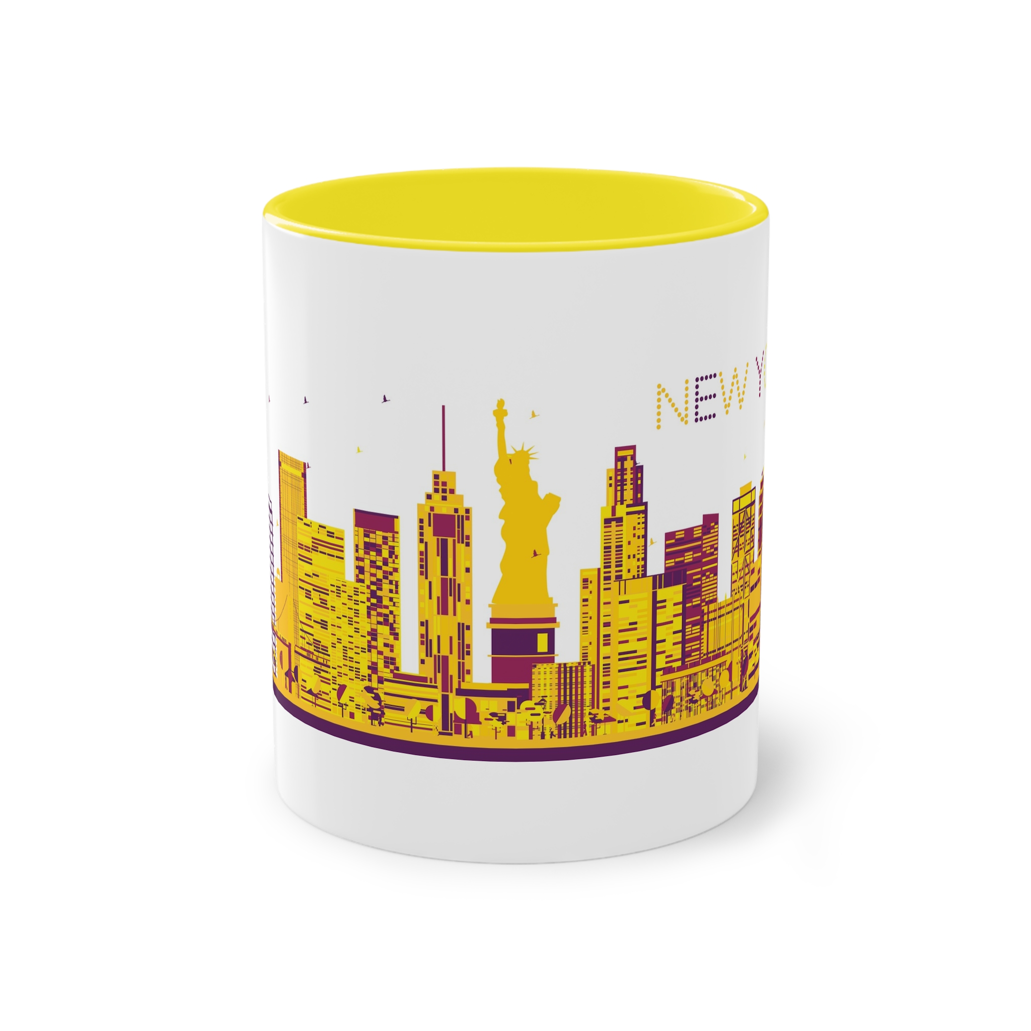 New York Color Ver 1 Two Tone Coffee Mug 11oz - Image 21