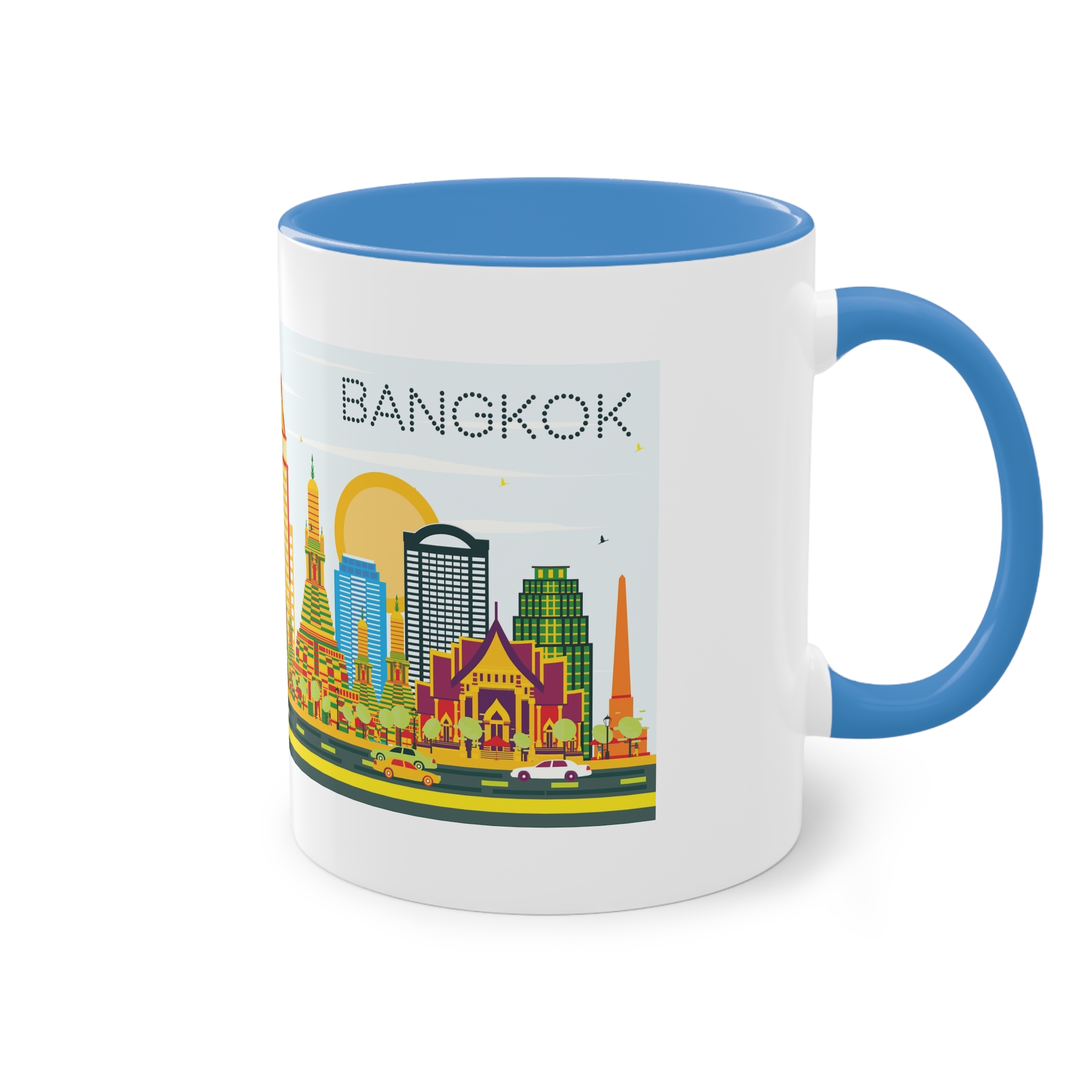 Bangkok Color Two Tone Coffee Mug 11oz - Image 36