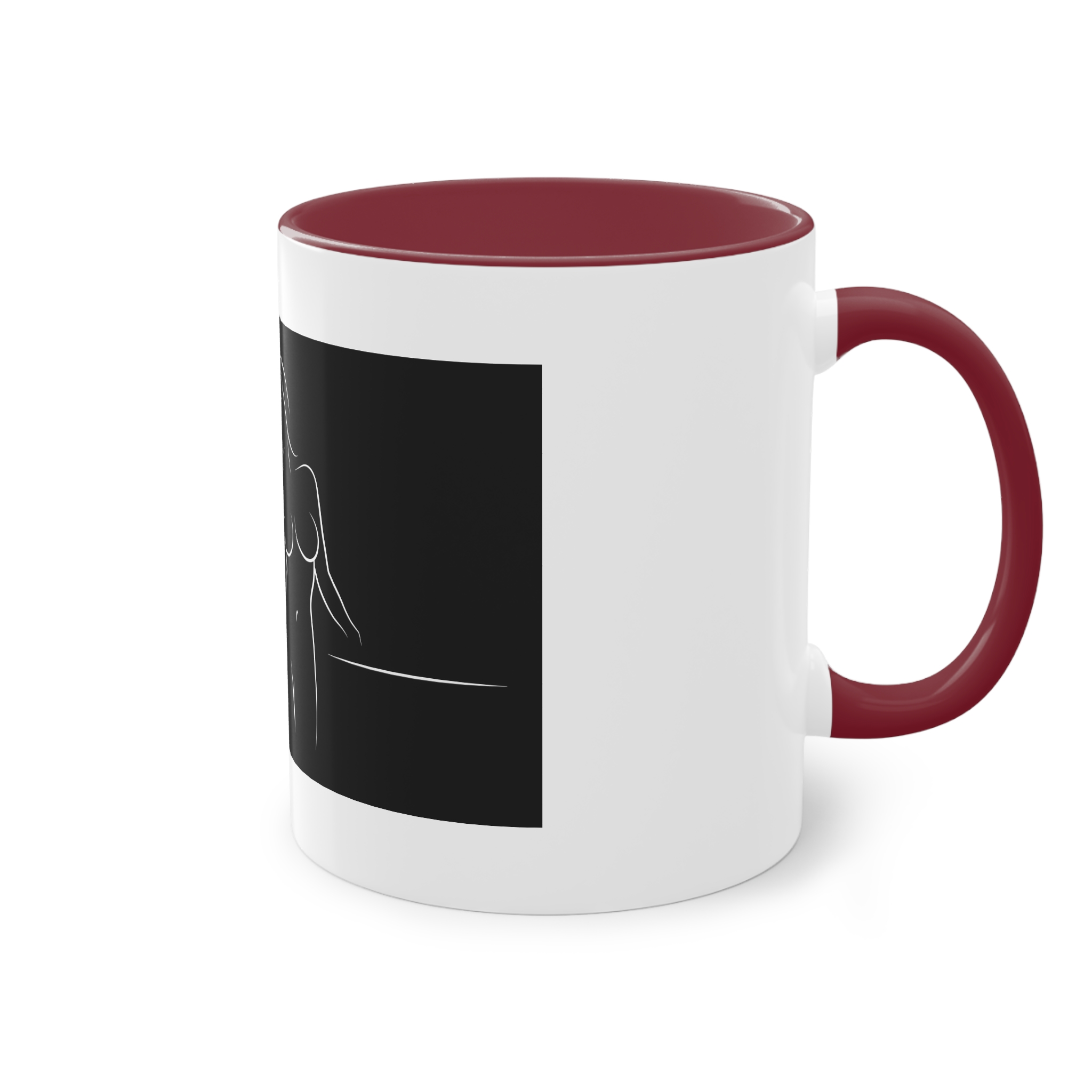 Alines Black Censor Two Tone Coffee Mug 11oz - Image 8