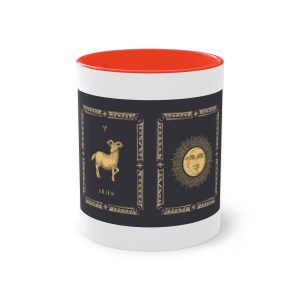 Aries Zodiac 3 Two Tone Coffee Mug 11oz