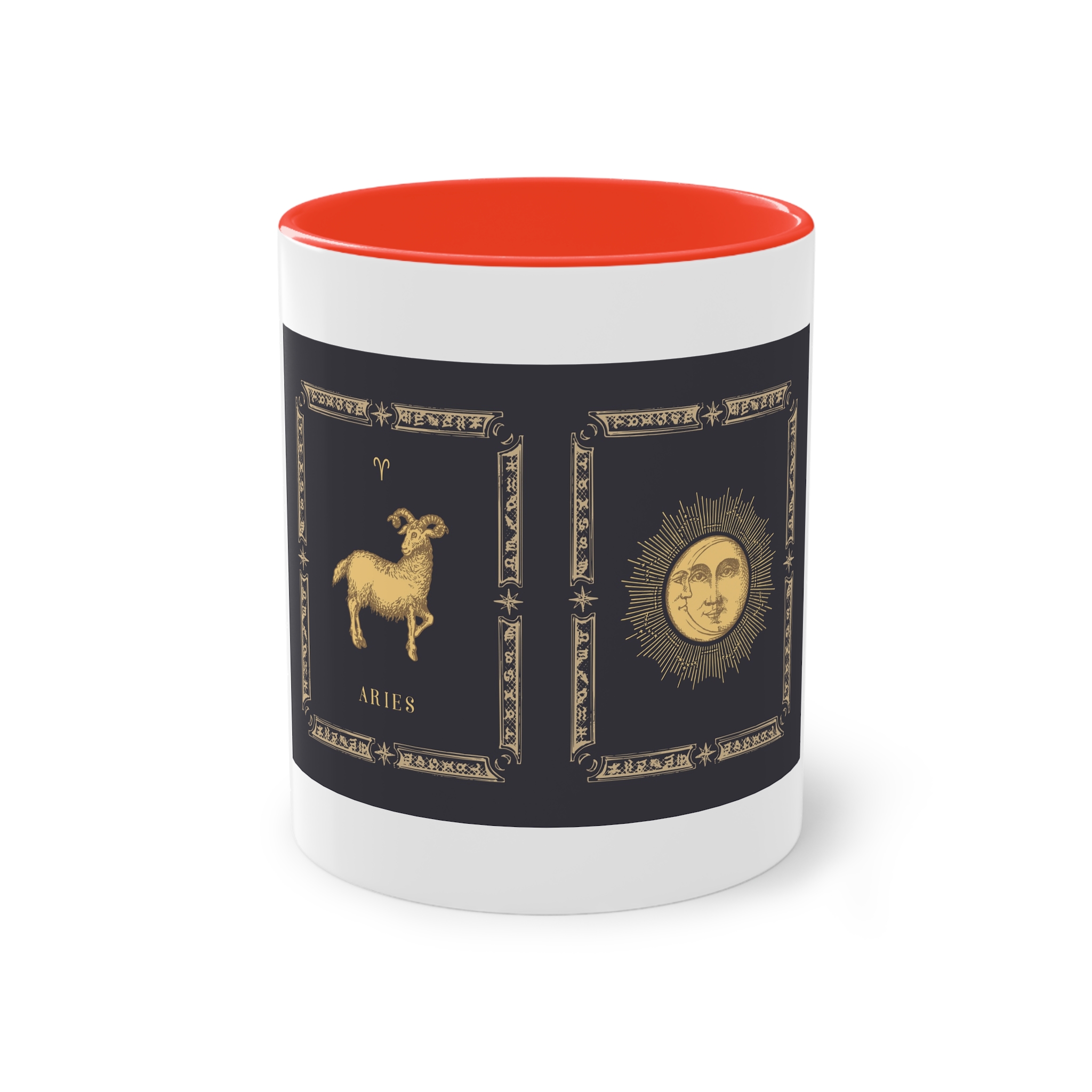 Aries Zodiac 3 Two Tone Coffee Mug 11oz