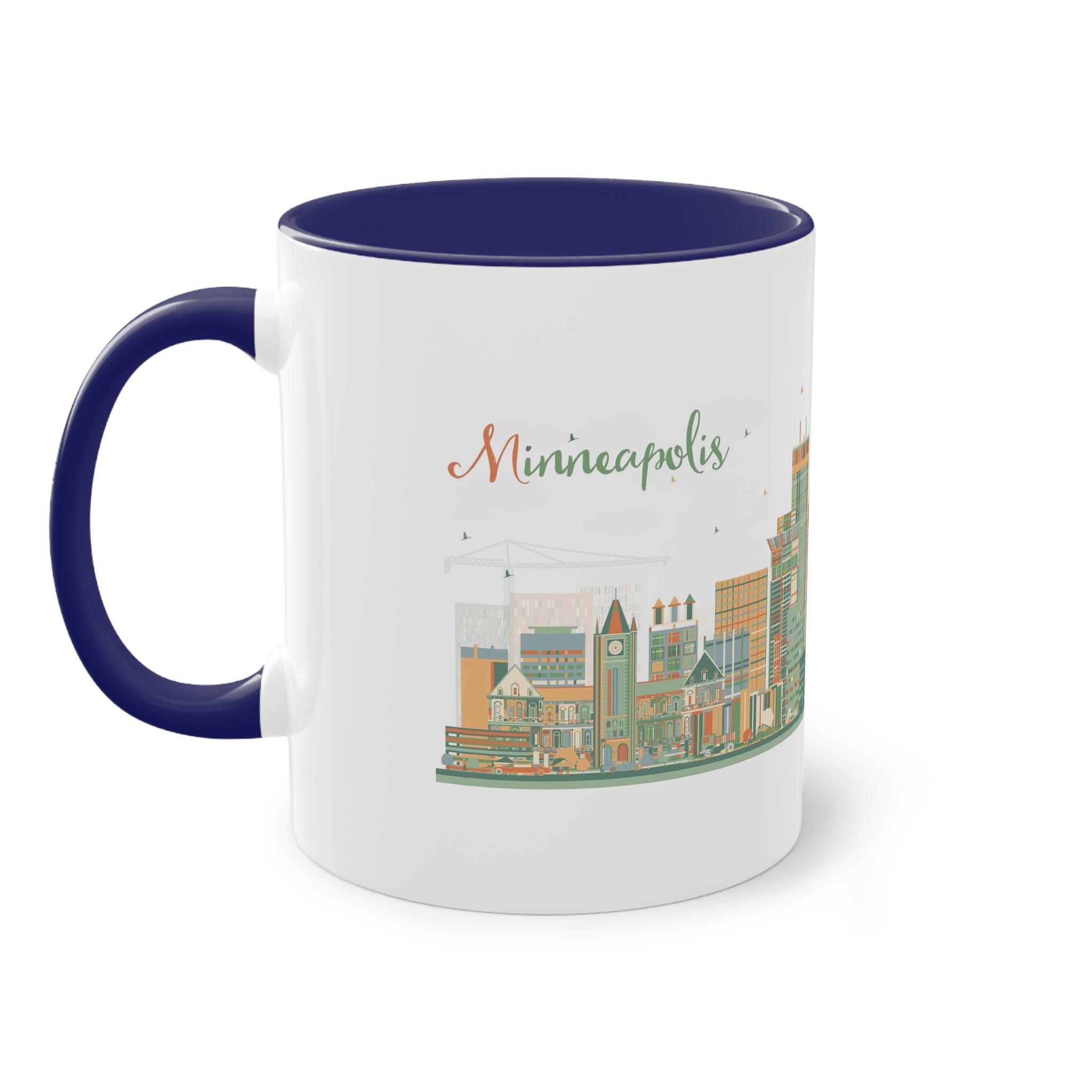 Minneapolis Ver 1 Two Tone Coffee Mug 11oz - Image 43