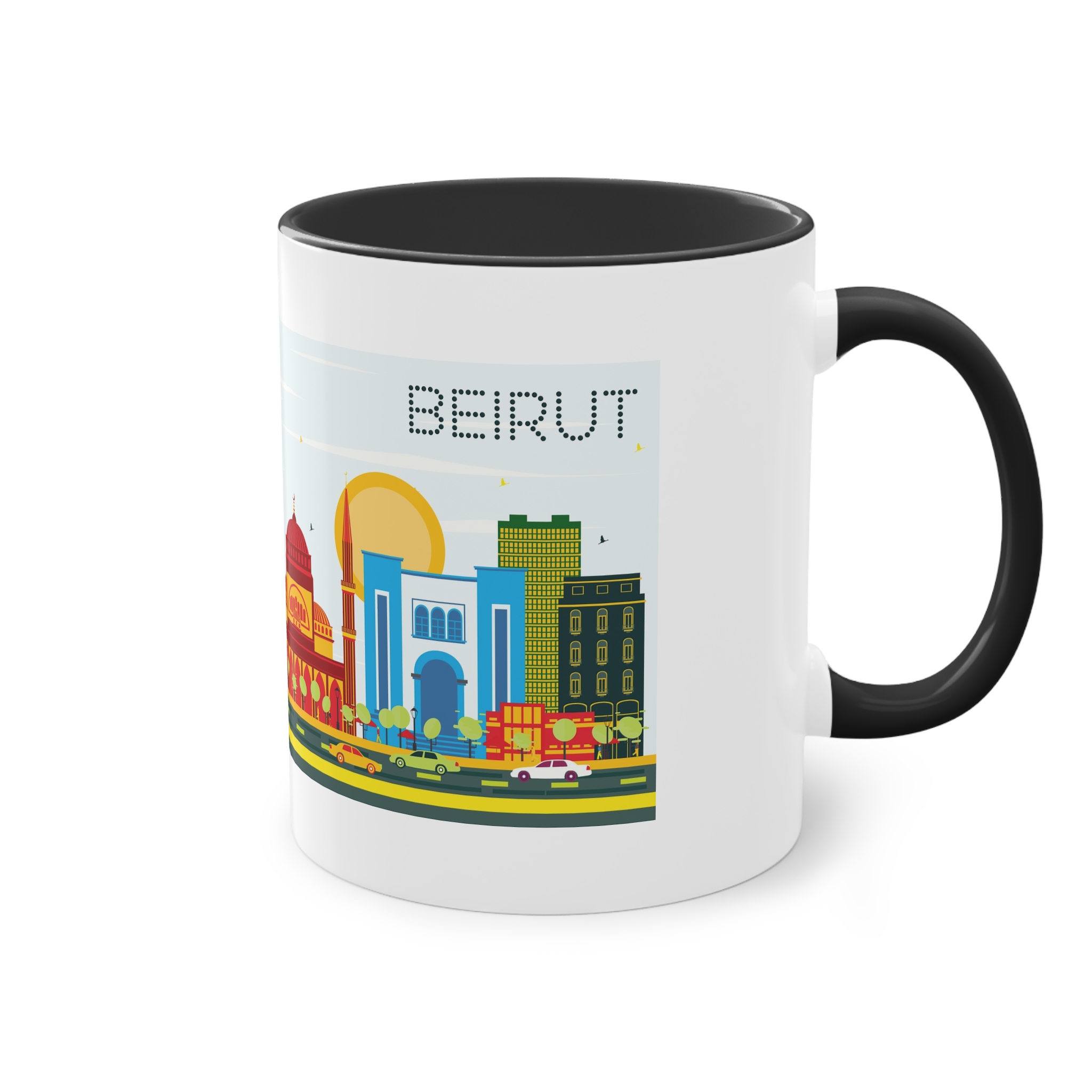Beirut Color Two Tone Coffee Mug 11oz - Image 12