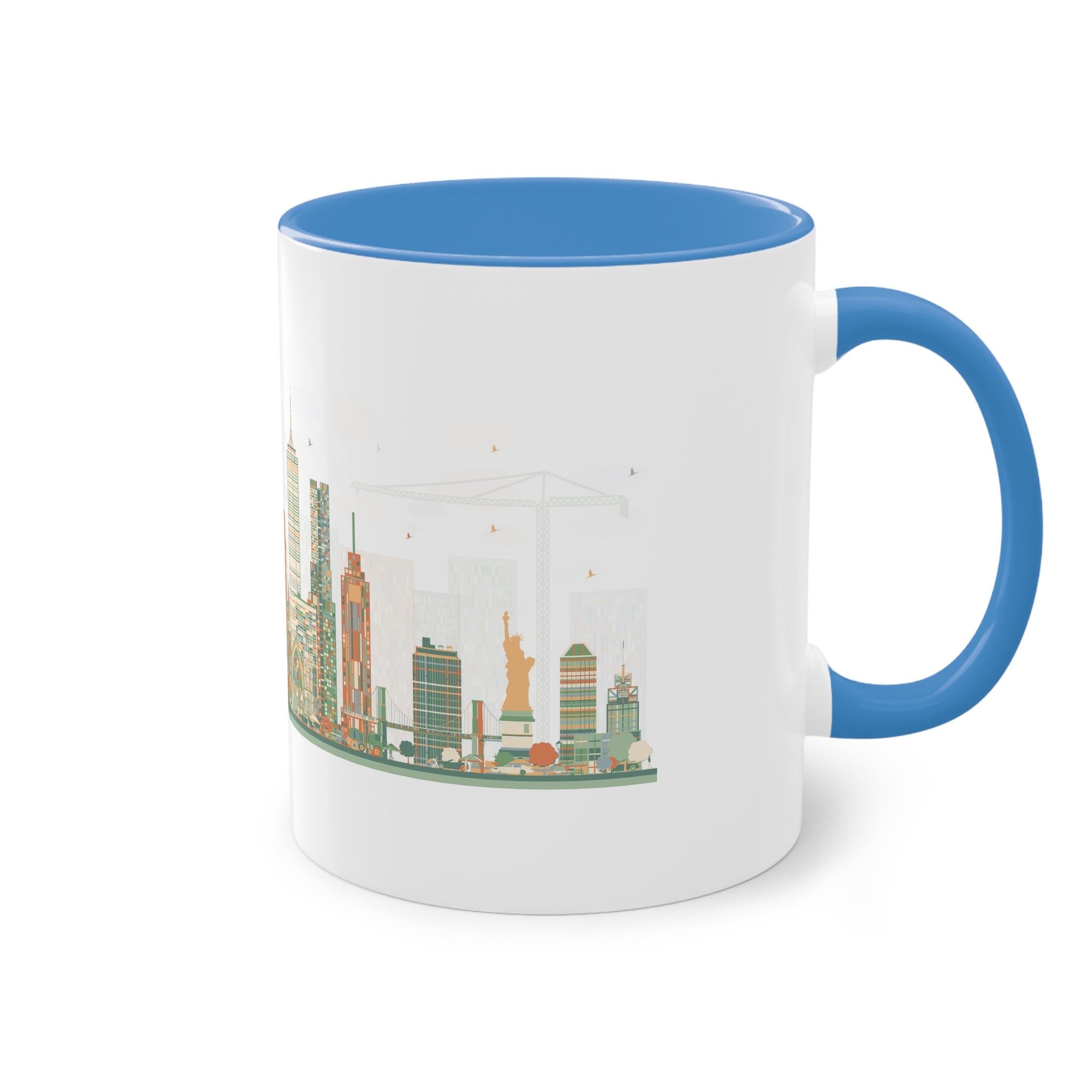 New York New Ver 1 Two Tone Coffee Mug 11oz - Image 36