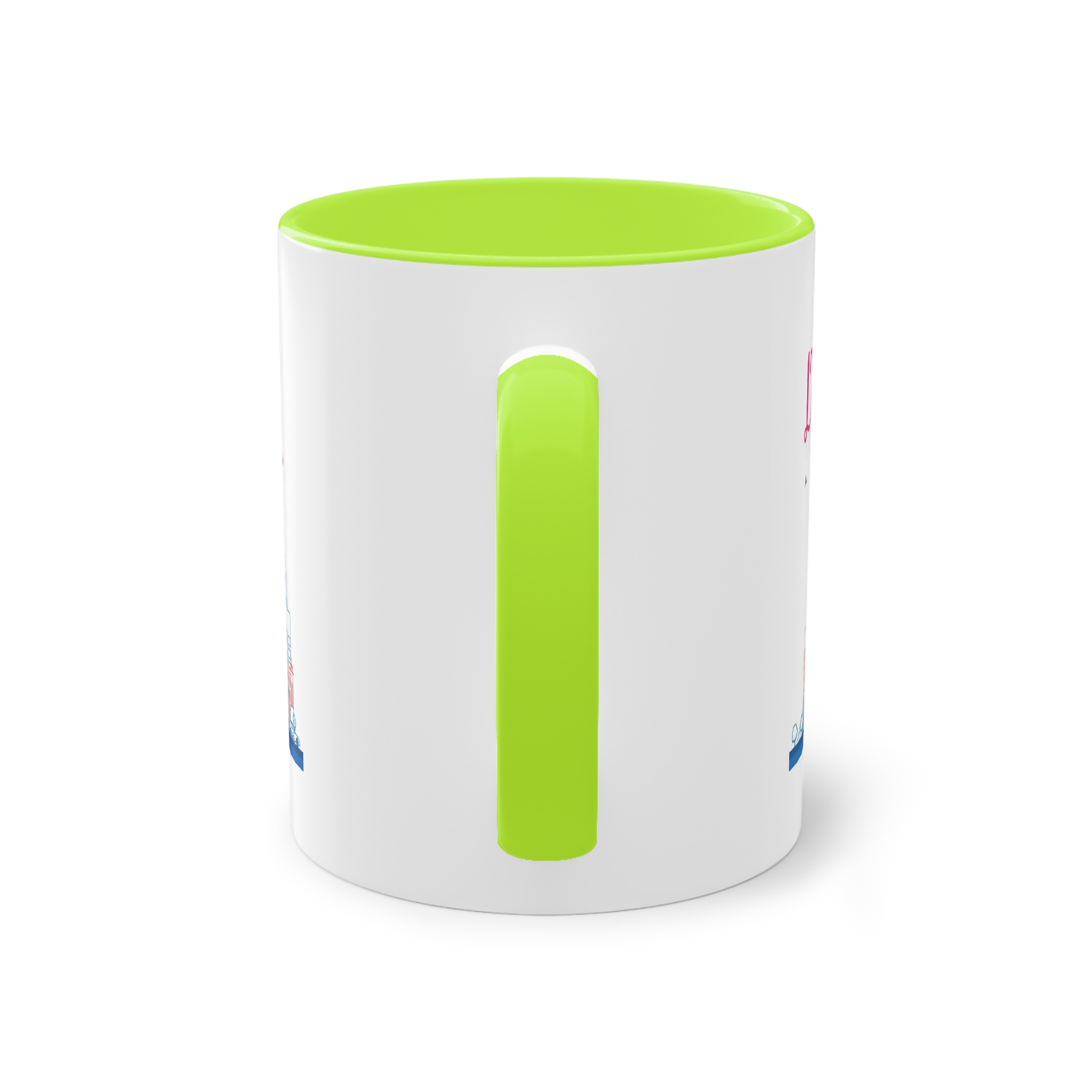 Dubai Outline Color Two Tone Coffee Mug 11oz - Image 26