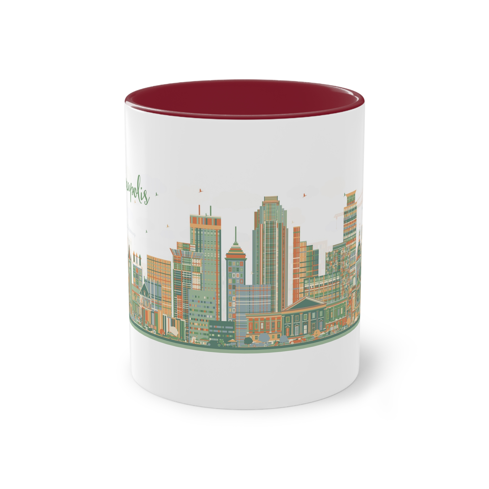 Minneapolis Ver 1 Two Tone Coffee Mug 11oz - Image 5