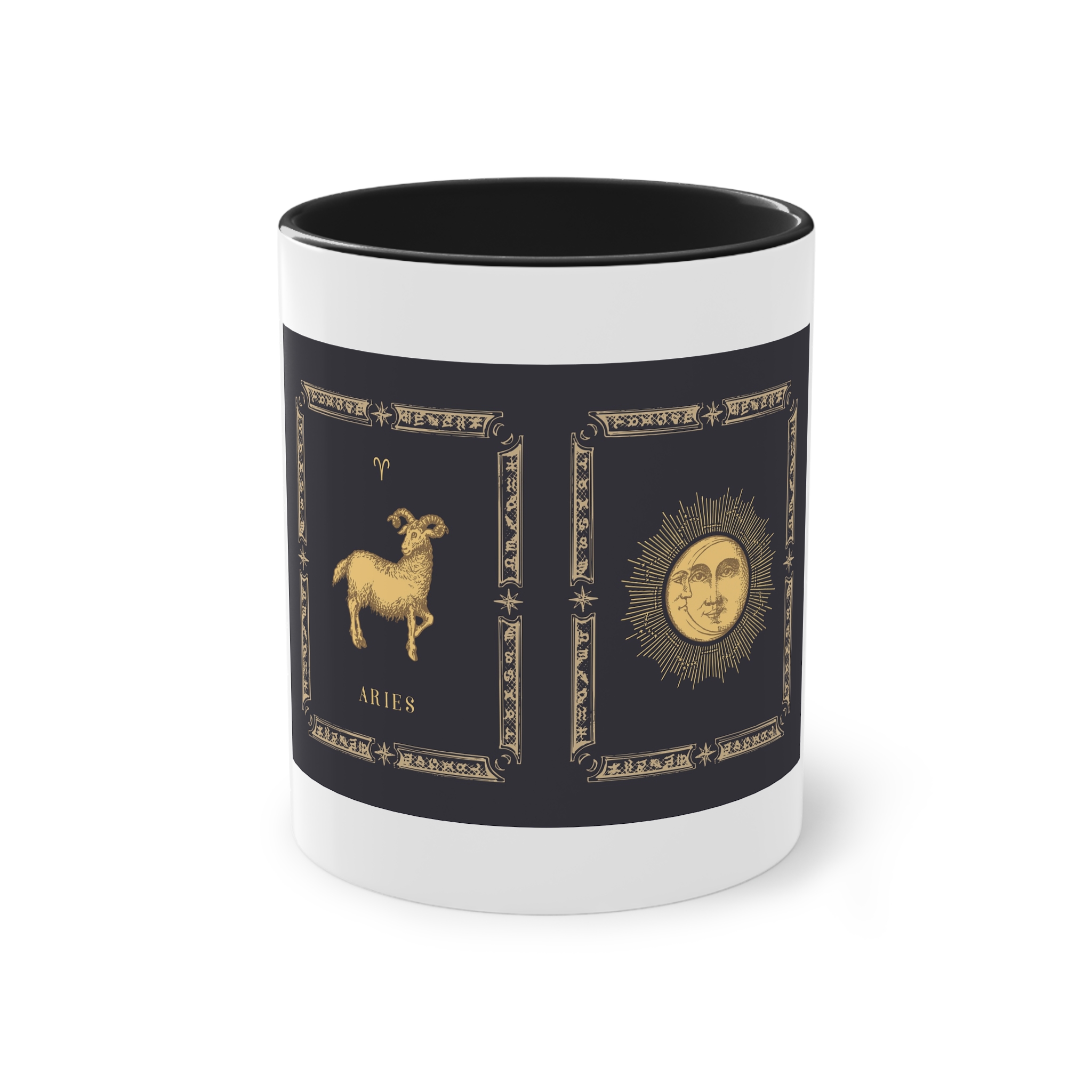 Aries Zodiac 3 Two Tone Coffee Mug 11oz - Image 9