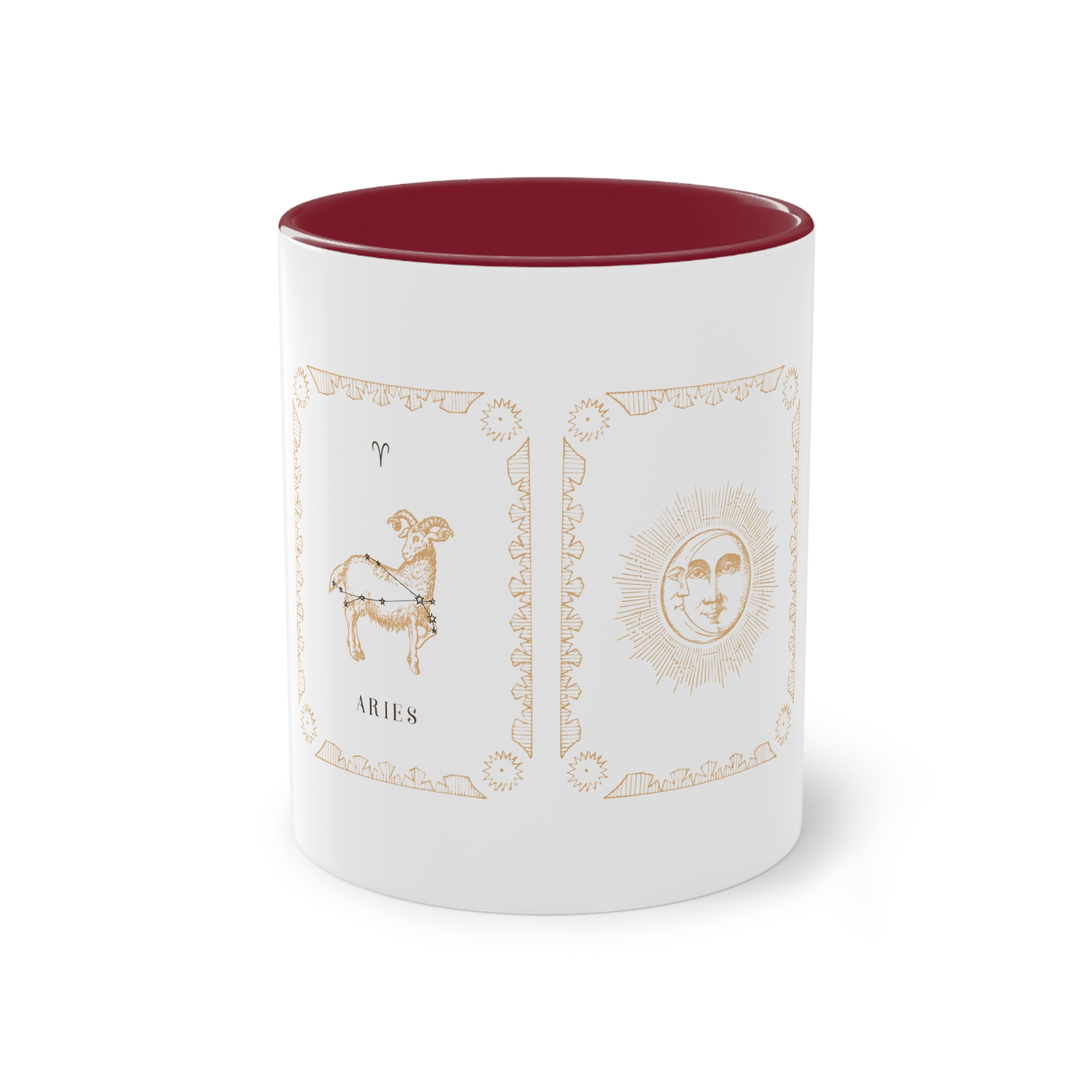 Aries Zodiac 1 Two Tone Coffee Mug 11oz - Image 5