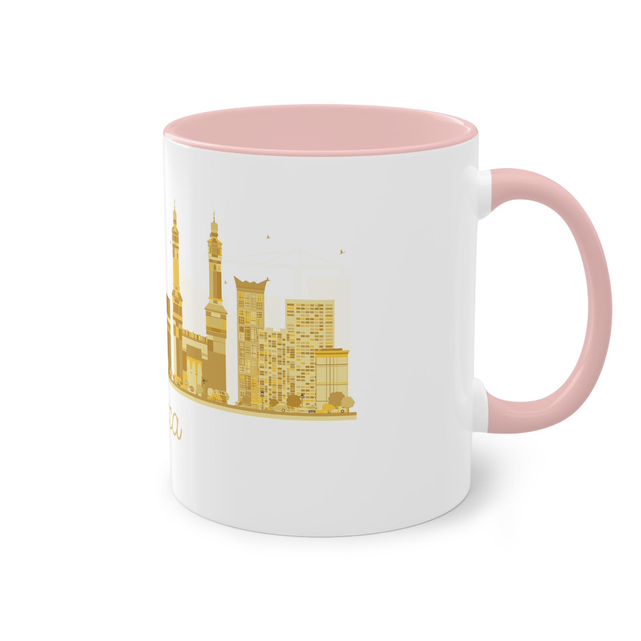 Mecca Golden Silhouette 1 Two Tone Coffee Mug 11oz - Image 48