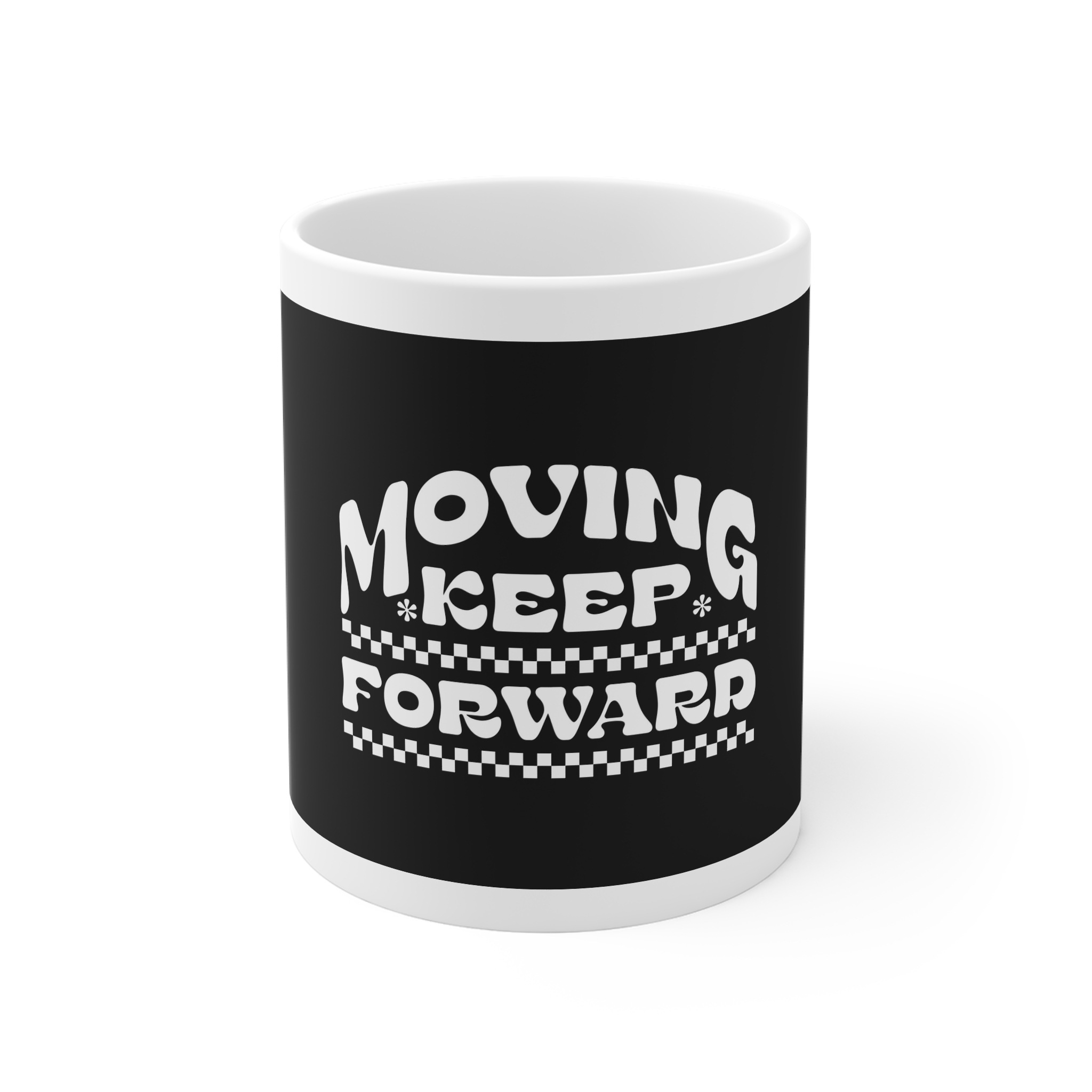 Moving Keep Forward 11oz White Mug