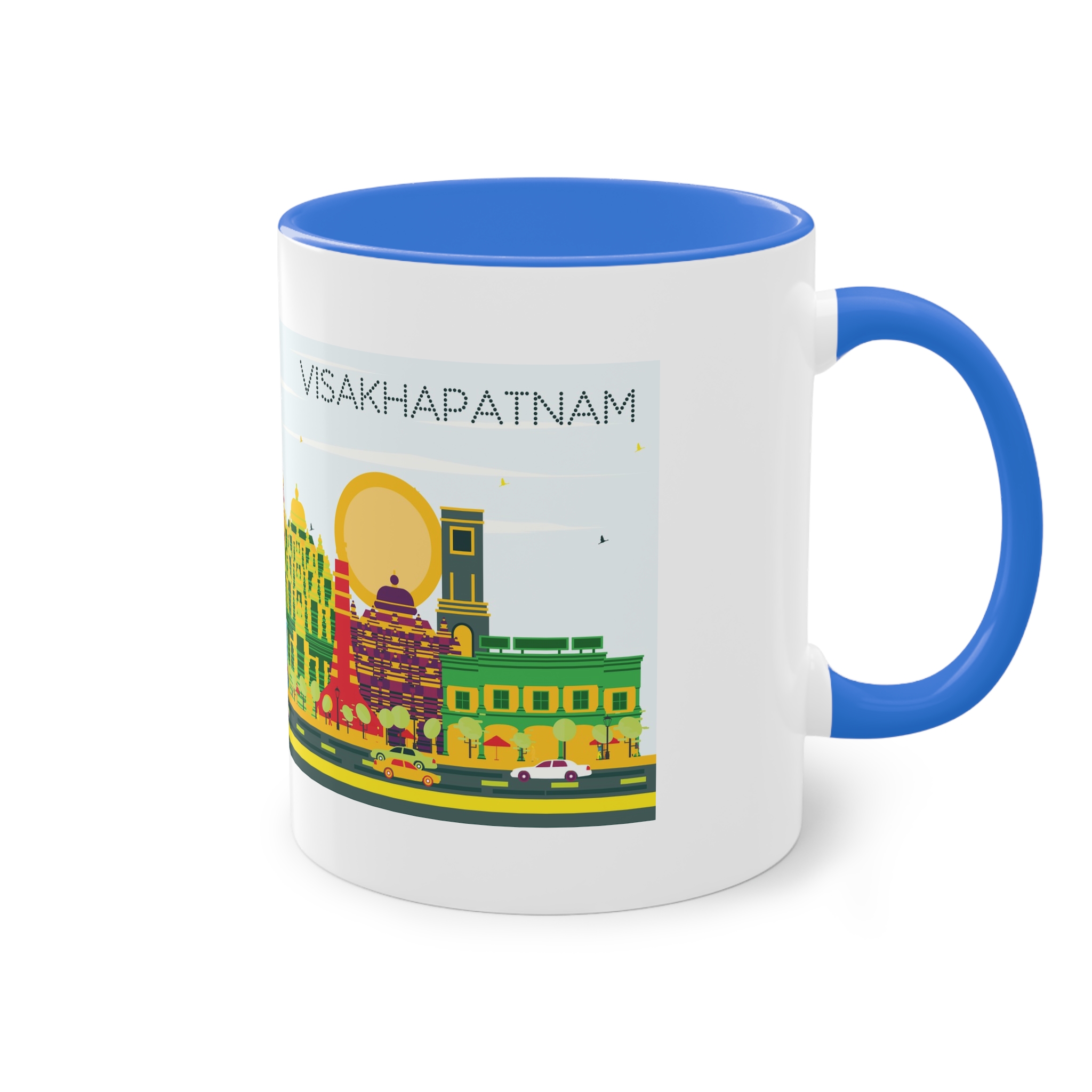 Visakhapatnam Color Two Tone Coffee Mug 11oz - Image 40