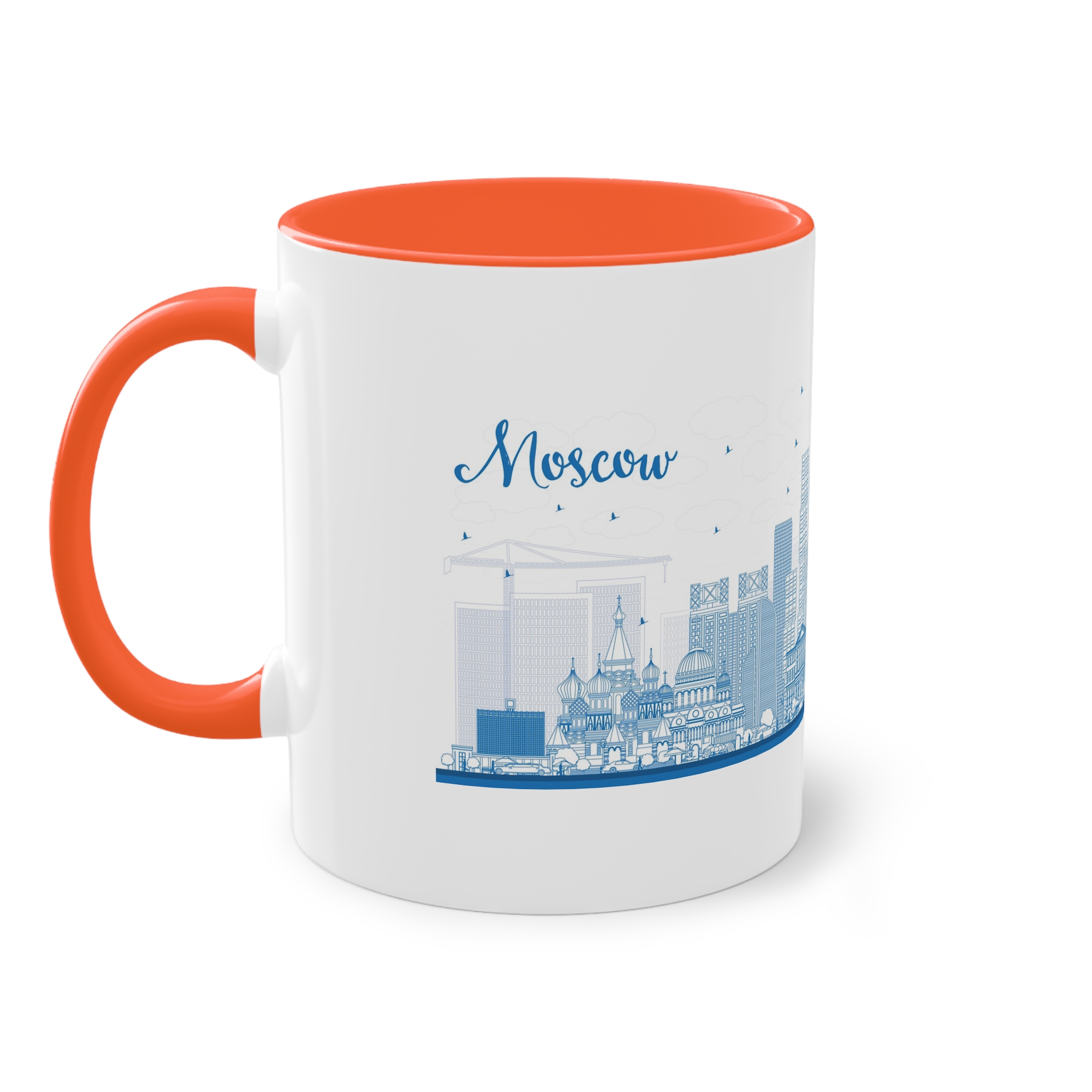 Moscow New Outline Two Tone Coffee Mug 11oz - Image 15