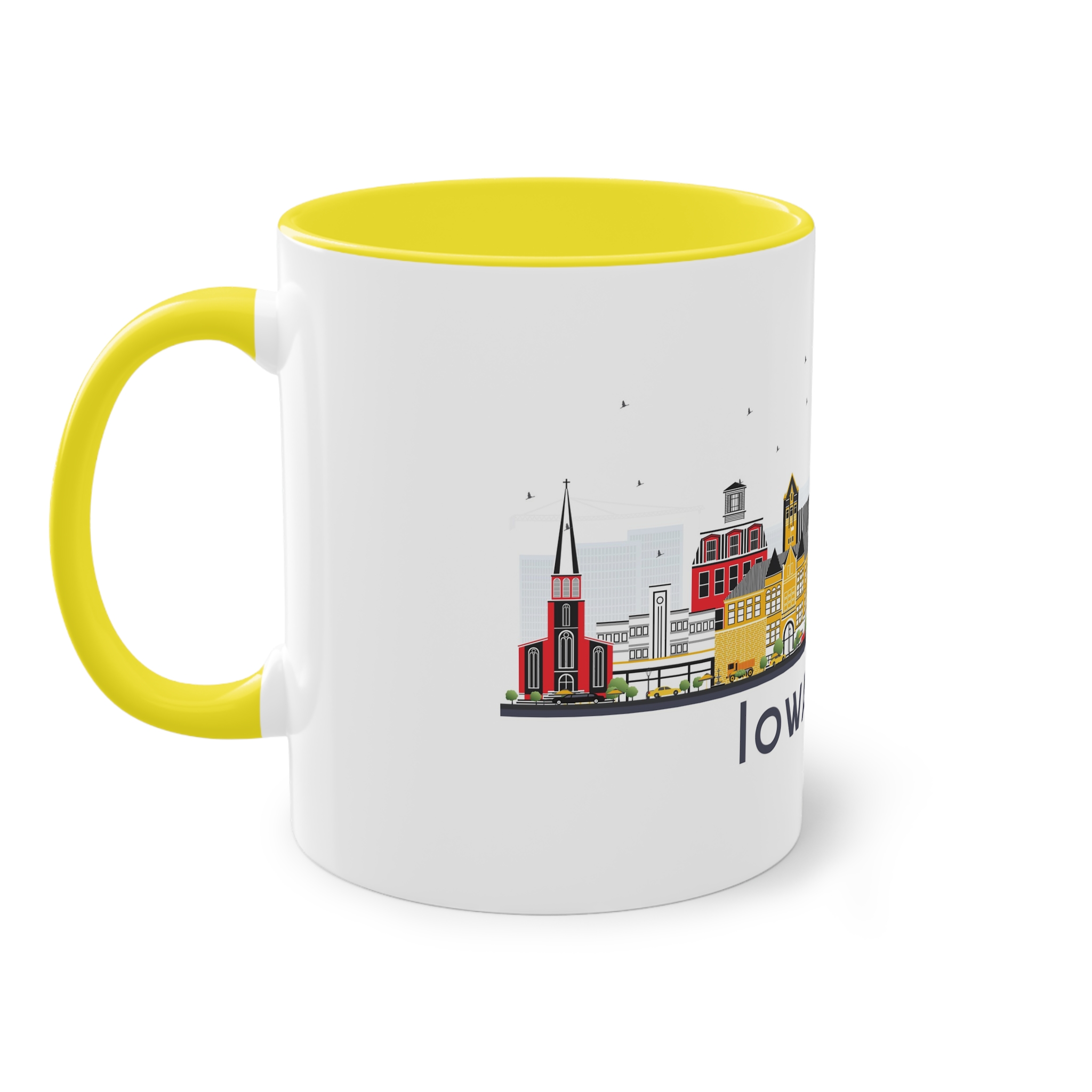 Iowa City Isolated Two Tone Coffee Mug 11oz - Image 23