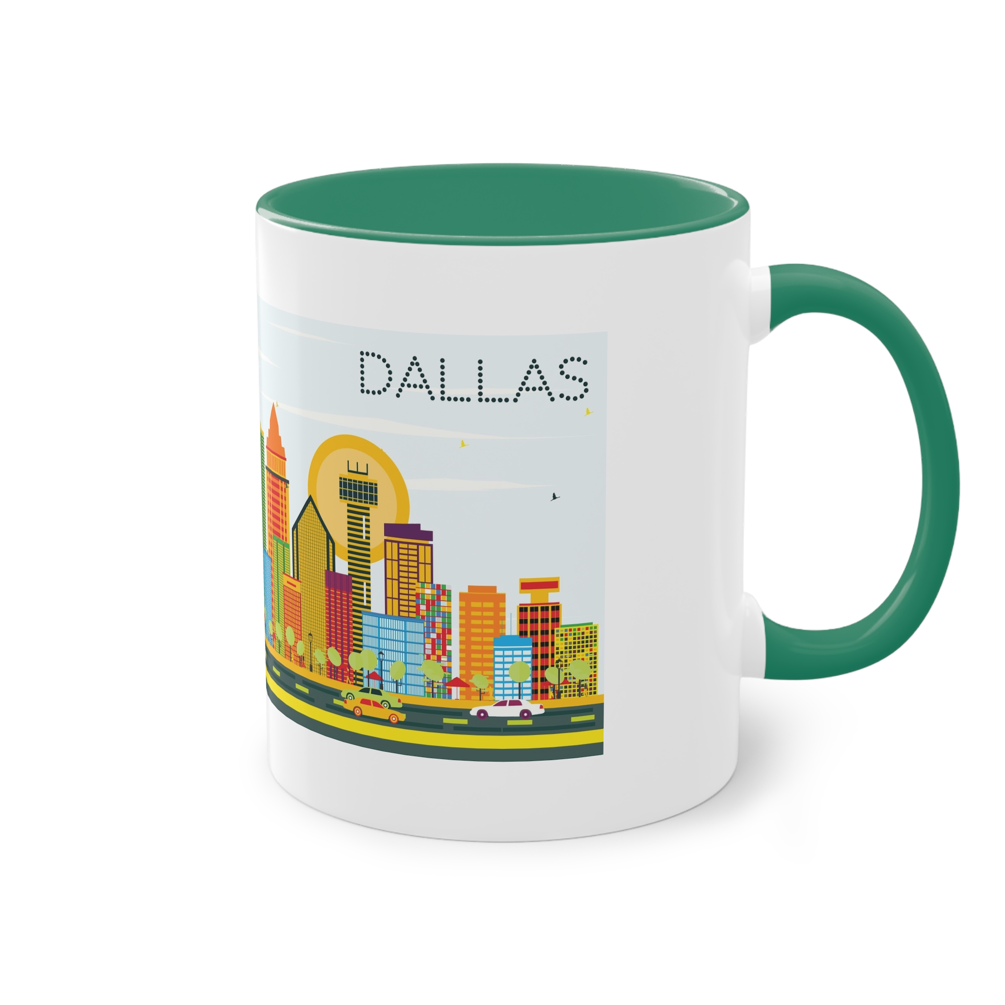 Dallas Color Two Tone Coffee Mug 11oz - Image 32