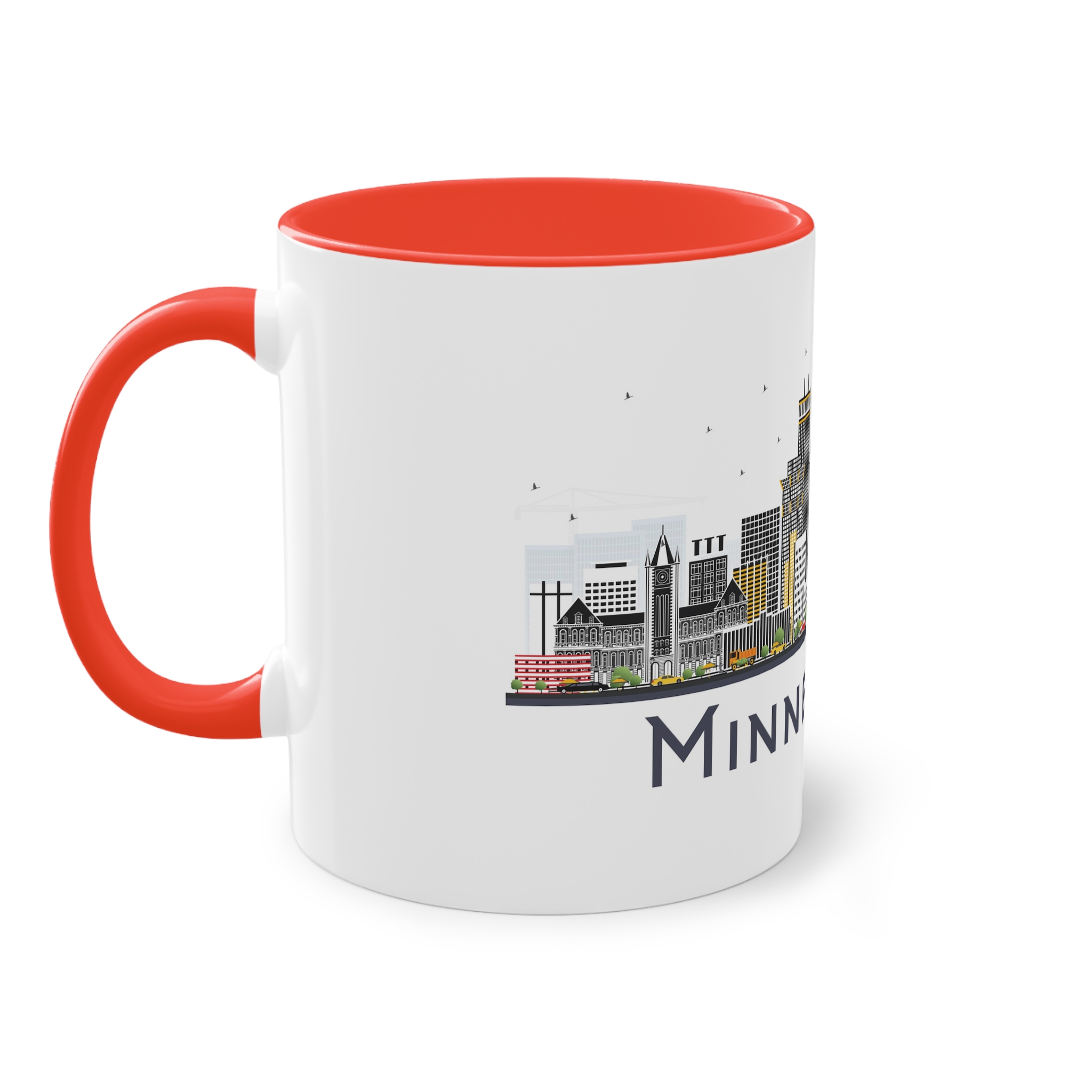 Minneapolis Isolated Two Tone Coffee Mug 11oz - Image 3
