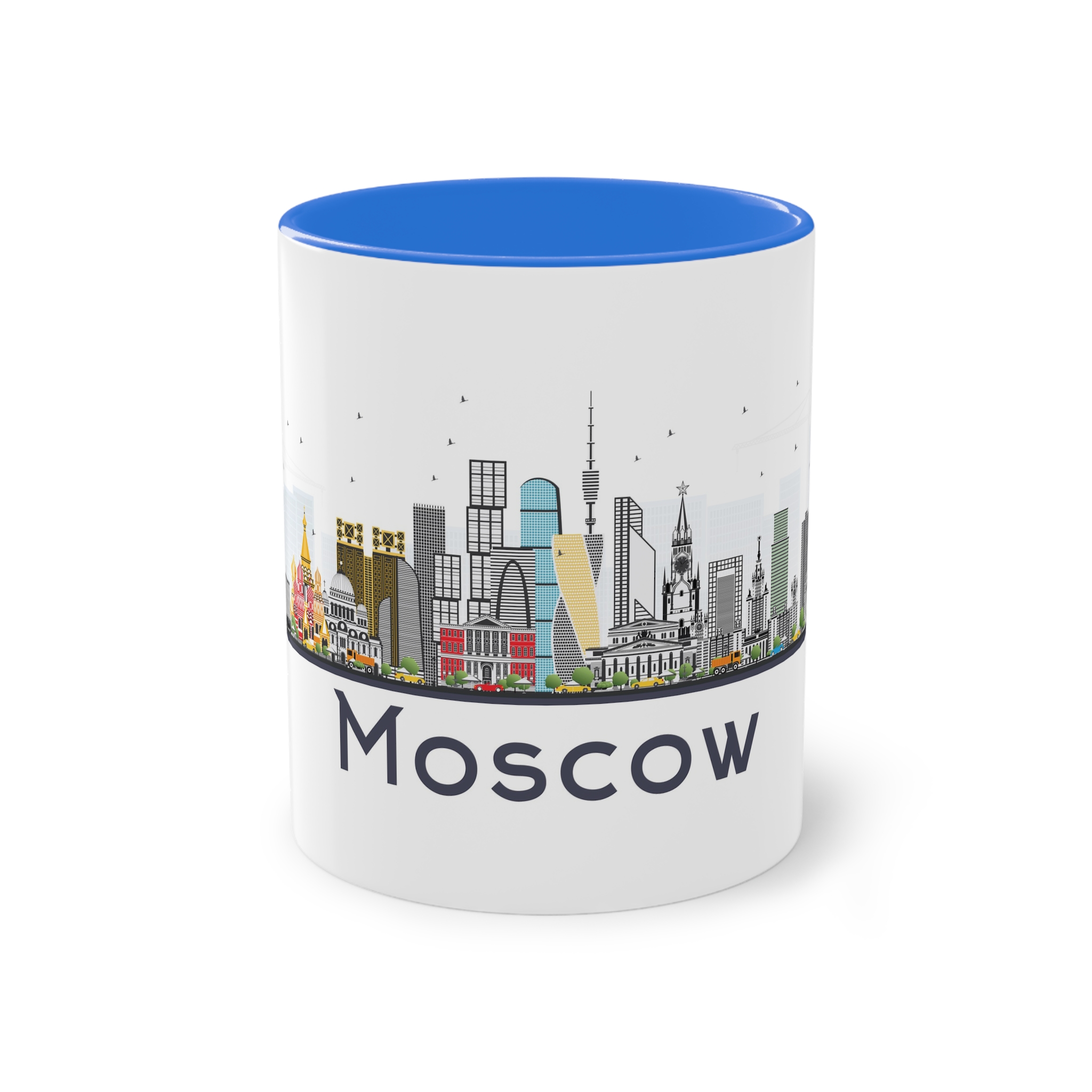 Moscow New Isolated Two Tone Coffee Mug 11oz - Image 37