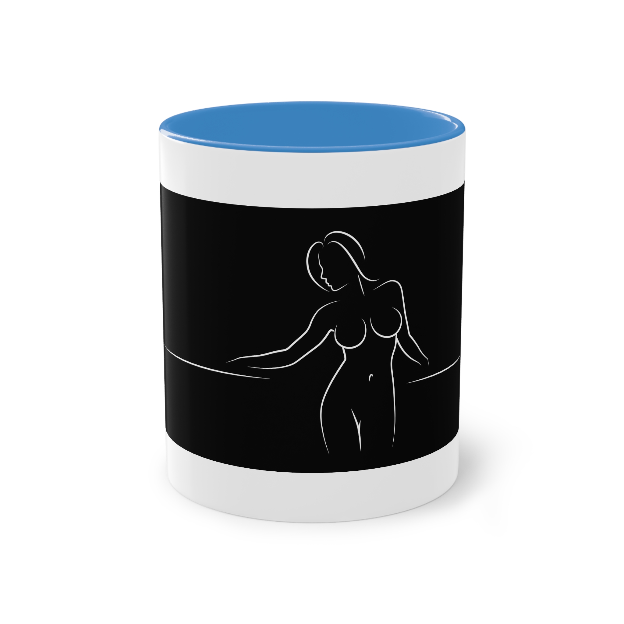 Alines Black Censor Two Tone Coffee Mug 11oz - Image 33