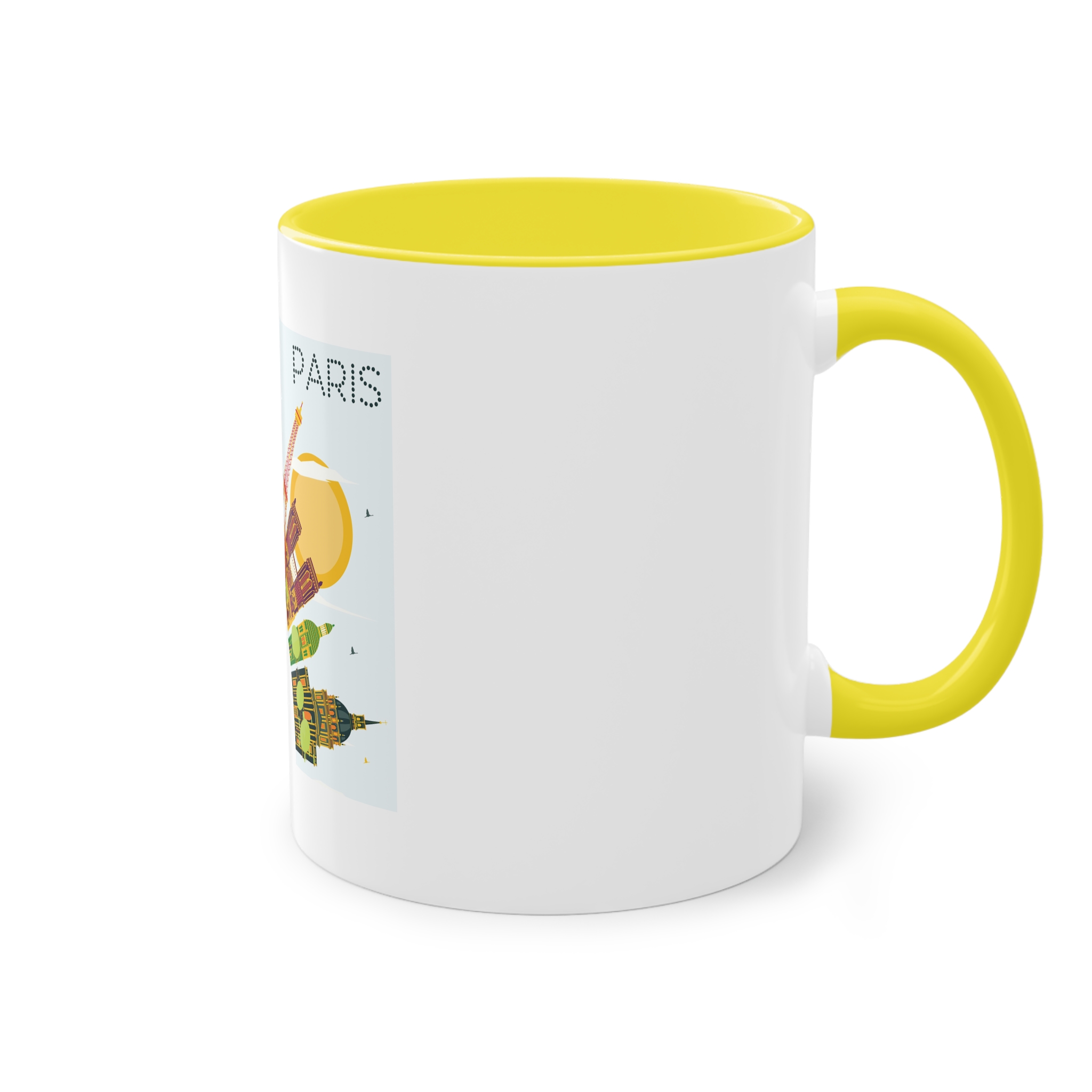 Paris Color Corner Cloud Two Tone Coffee Mug 11oz - Image 24
