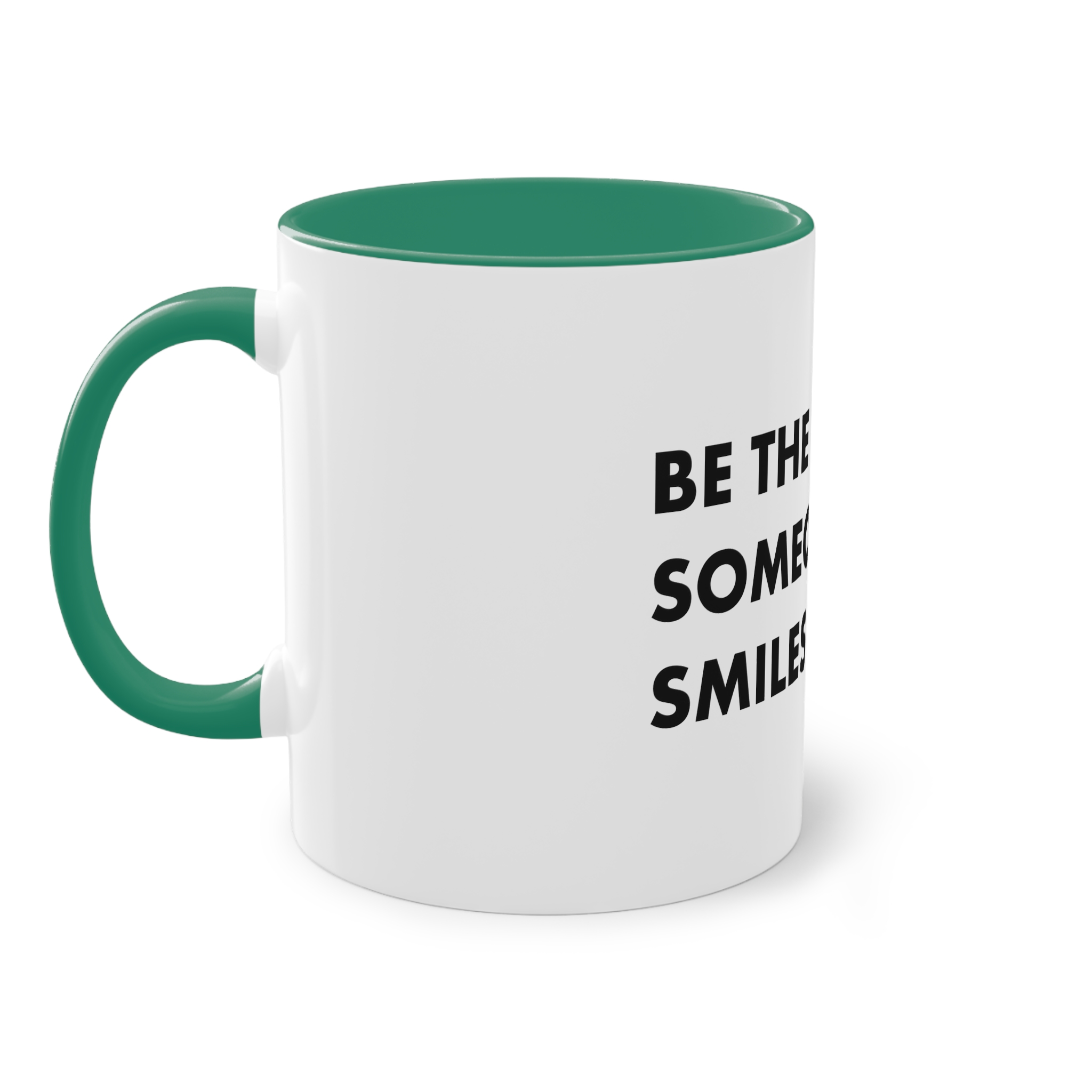 Be Reason Someone Smiles Today Two Tone Coffee Mug 11oz - Image 31