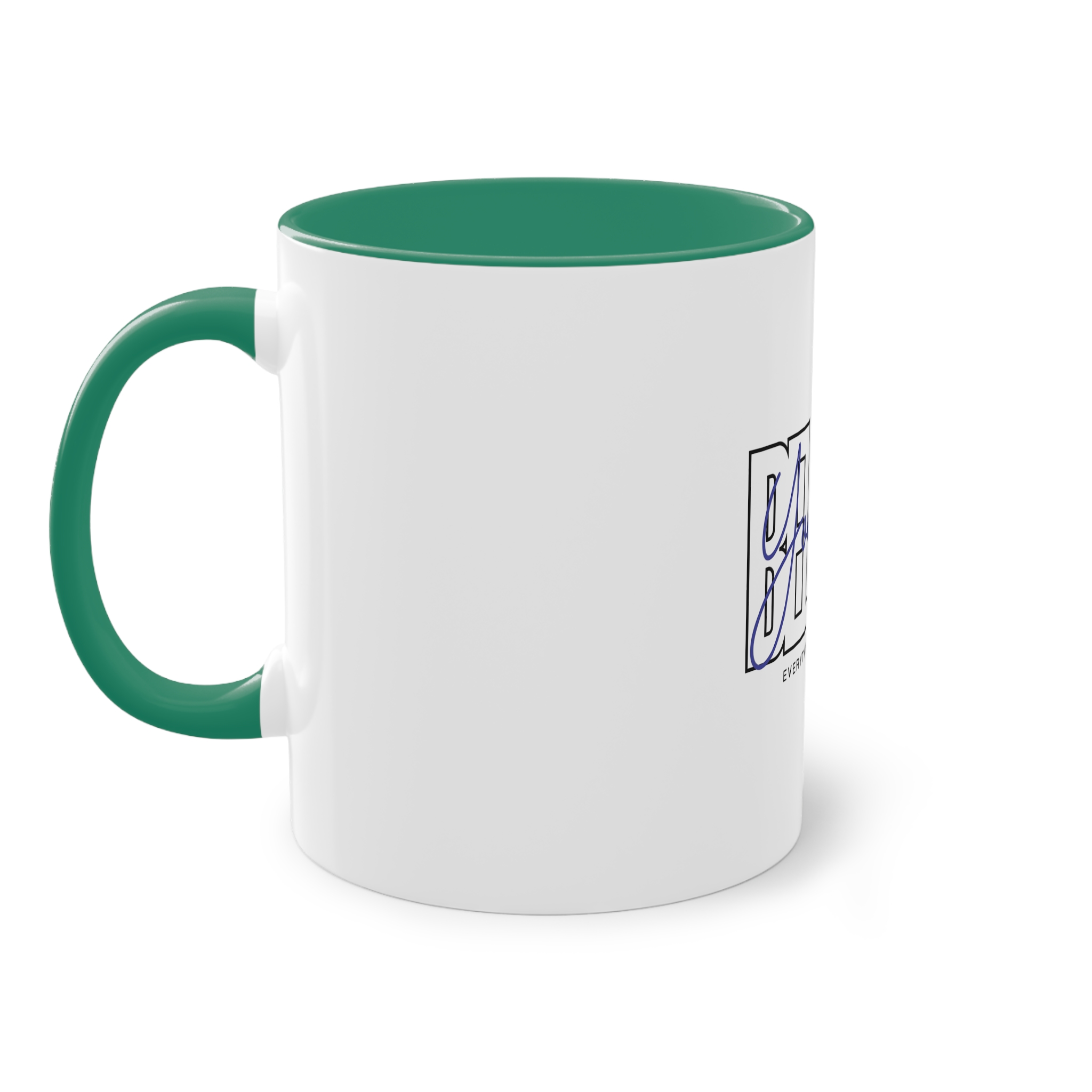 Believe Yourself Positive Affirmation Typography Two Tone Coffee Mug 11oz - Image 31