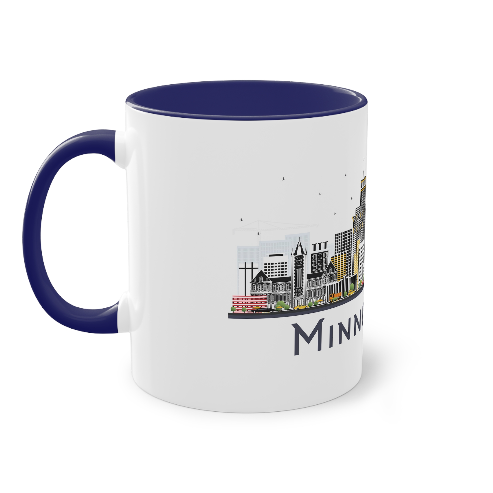 Minneapolis Isolated Two Tone Coffee Mug 11oz - Image 43