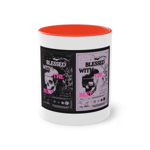 Big Skull Two Tone Coffee Mug 11oz
