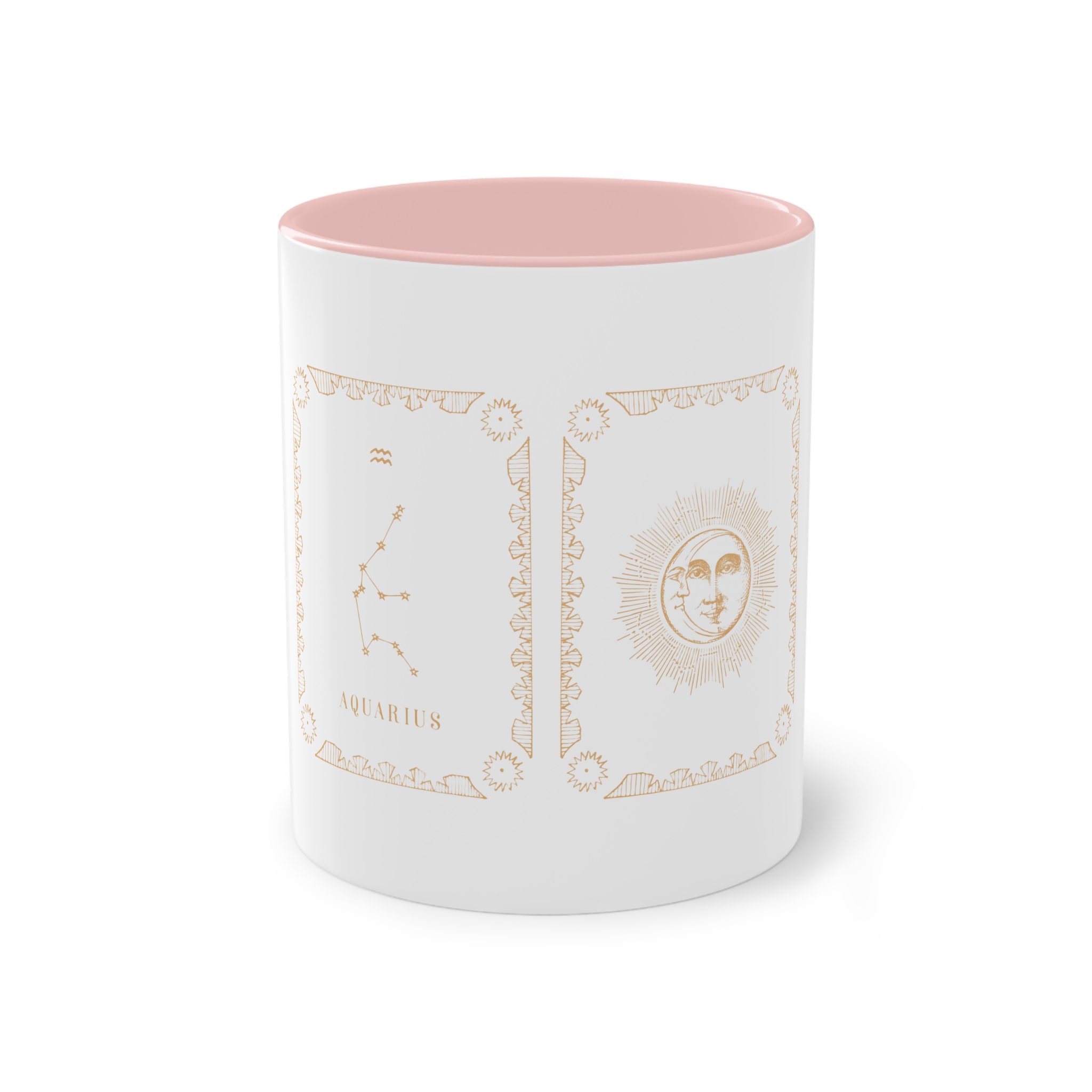 Aquarius Zodiac Two Tone Coffee Mug 11oz - Image 45