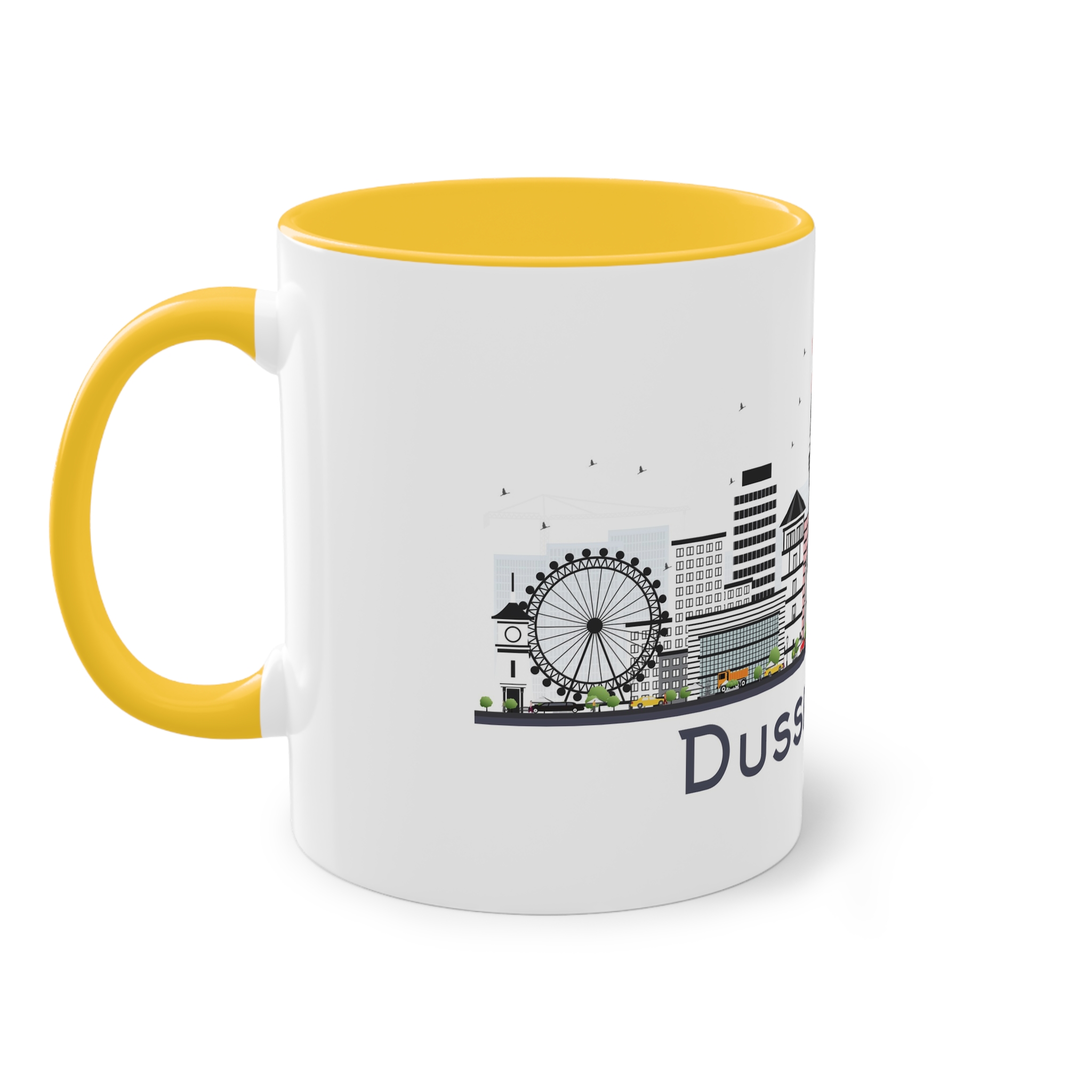 Dusseldorf Isolated Two Tone Coffee Mug 11oz - Image 19
