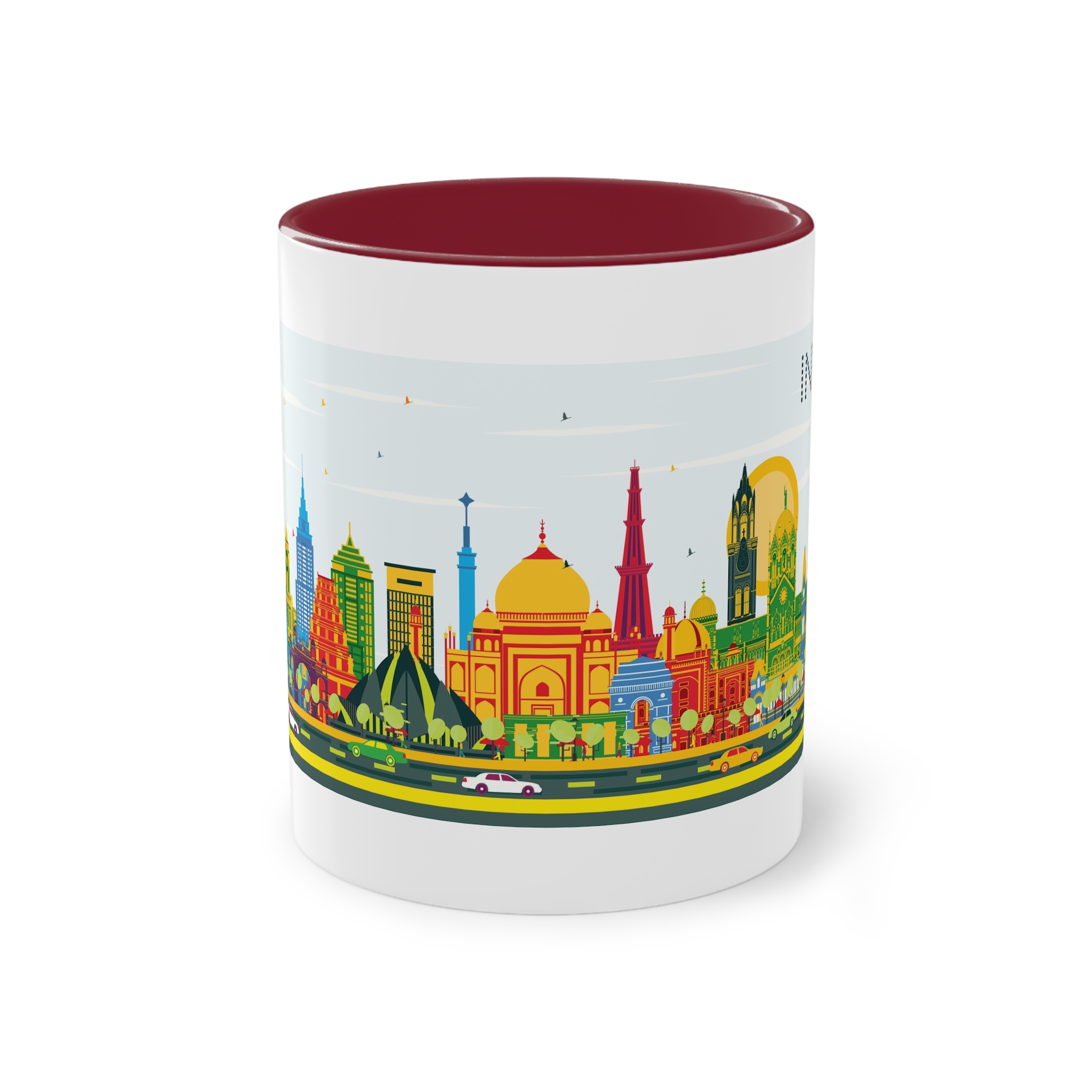 India Color Two Tone Coffee Mug 11oz - Image 5